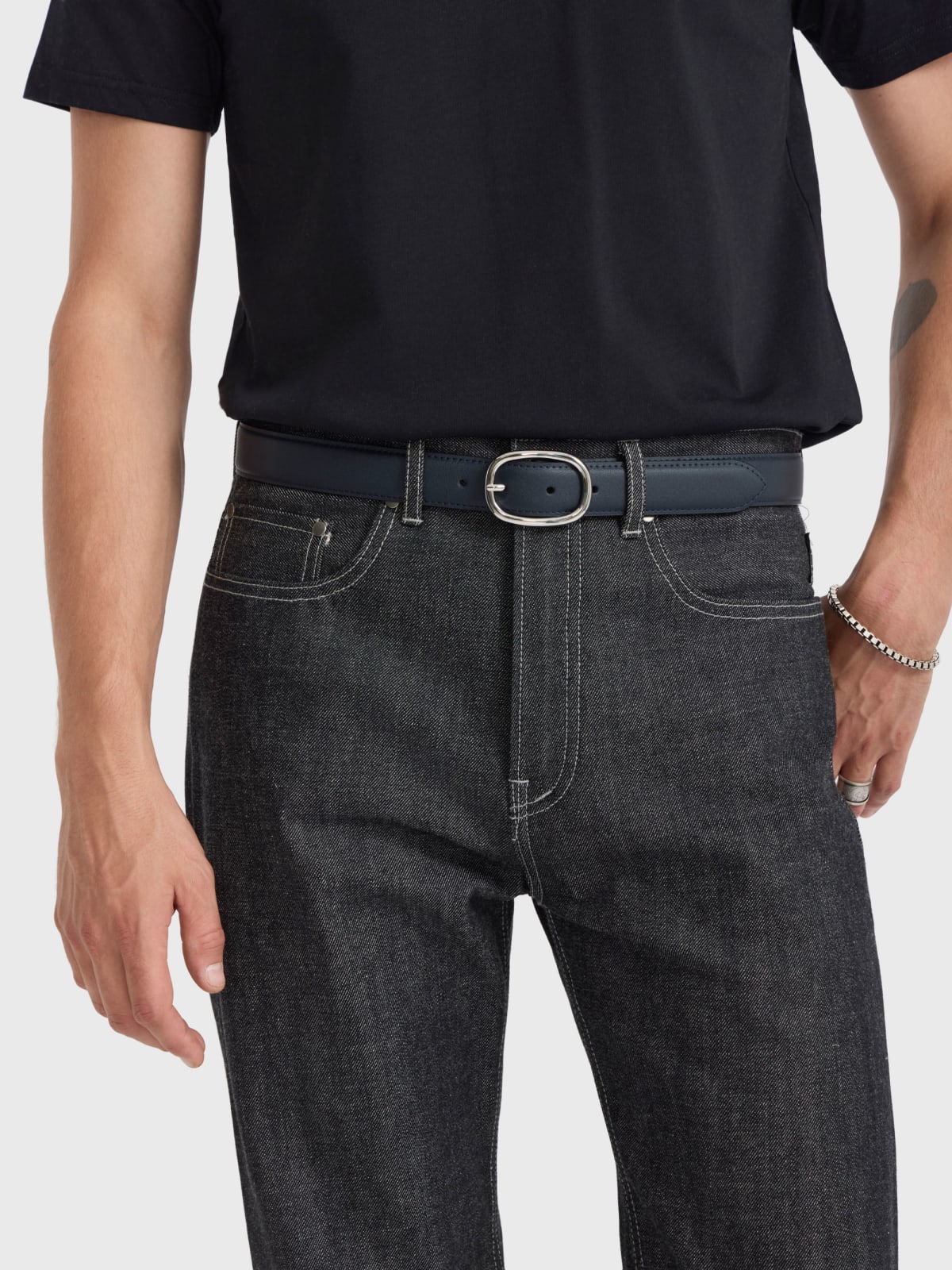 Simeon leather belt