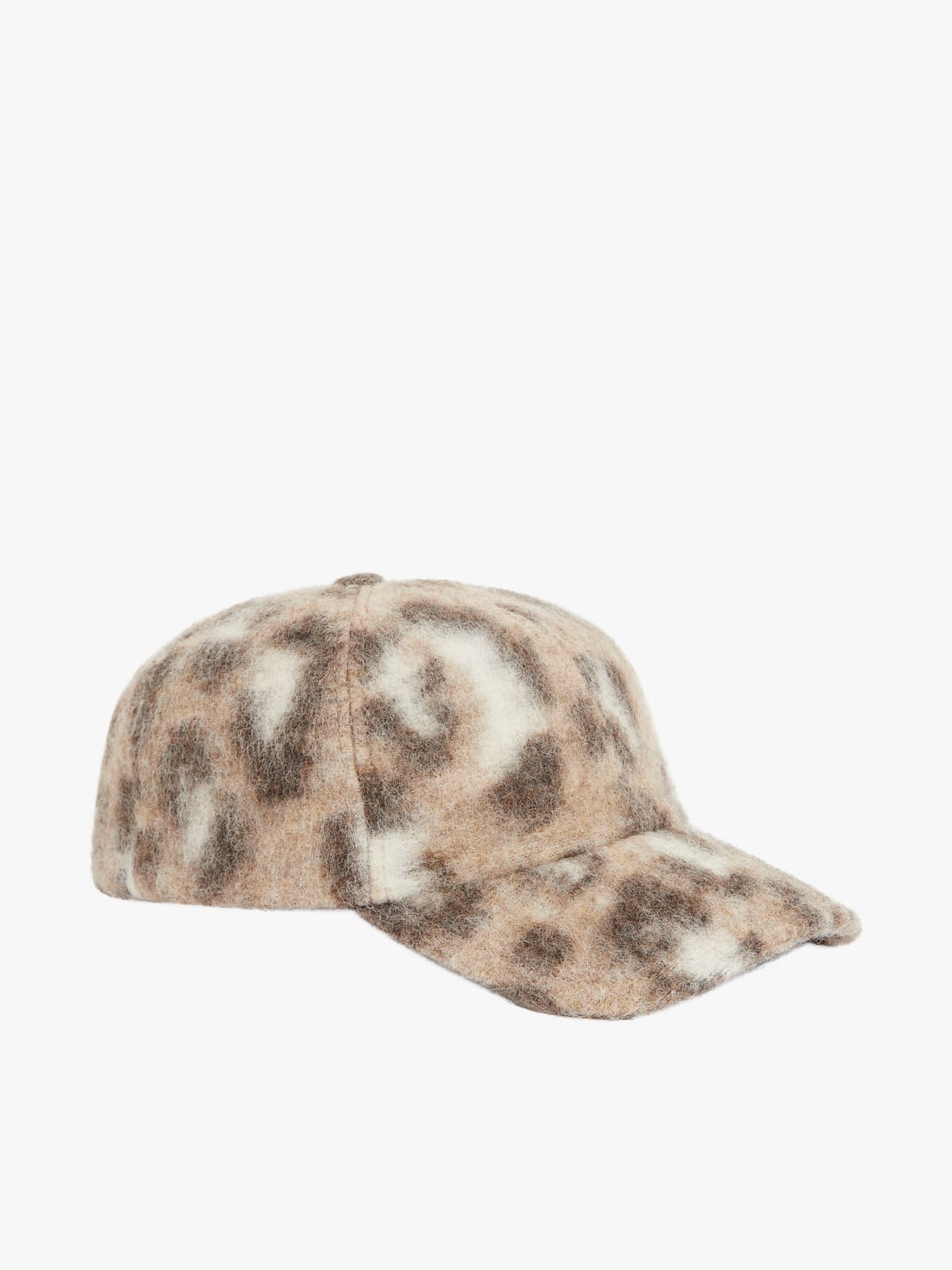 leopard print wool cap