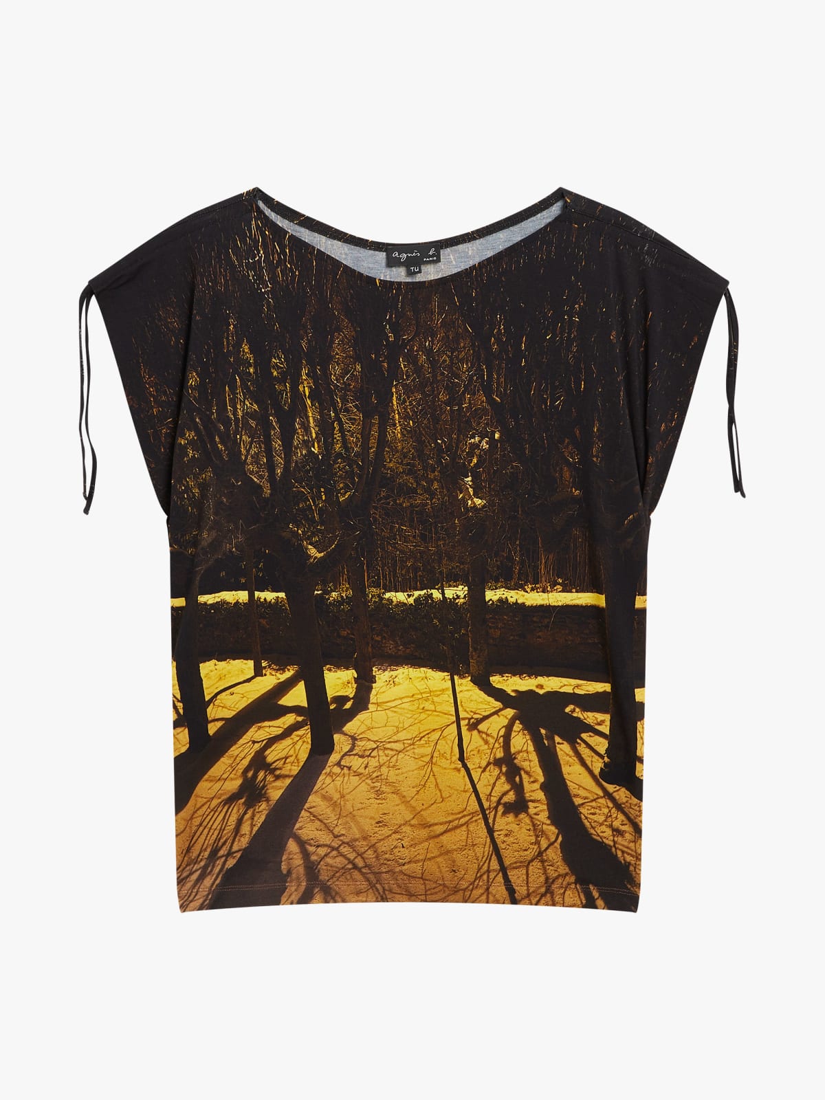 long digital print tunic