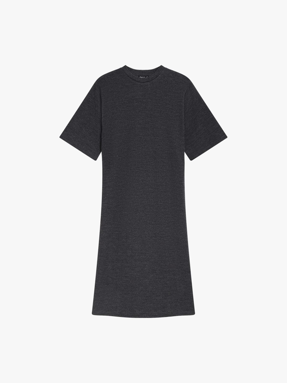 t-shirt dress in wool