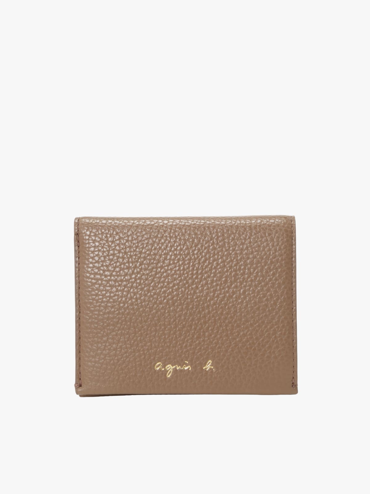 taupe leather wallet