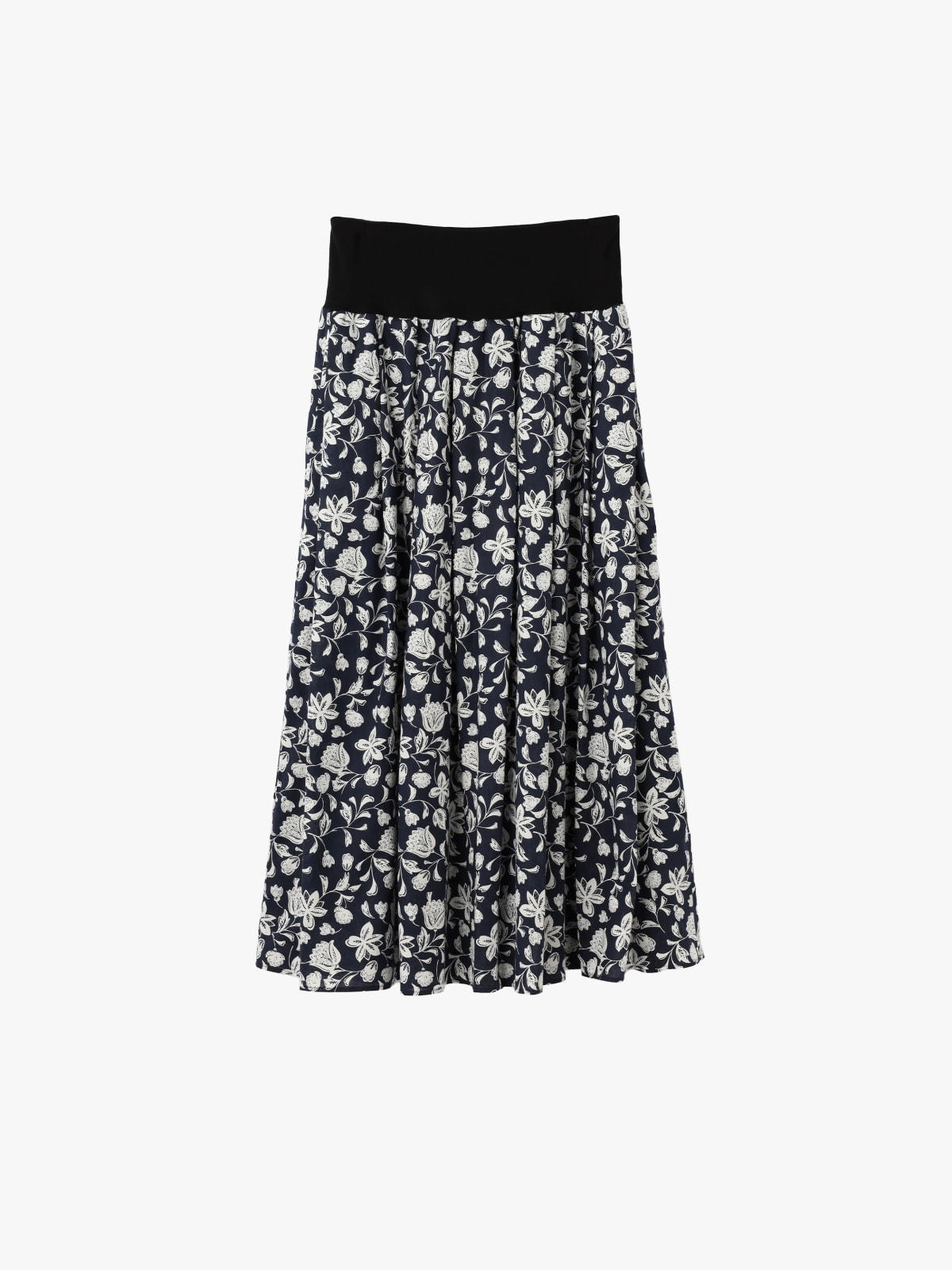 long skirt with floral print