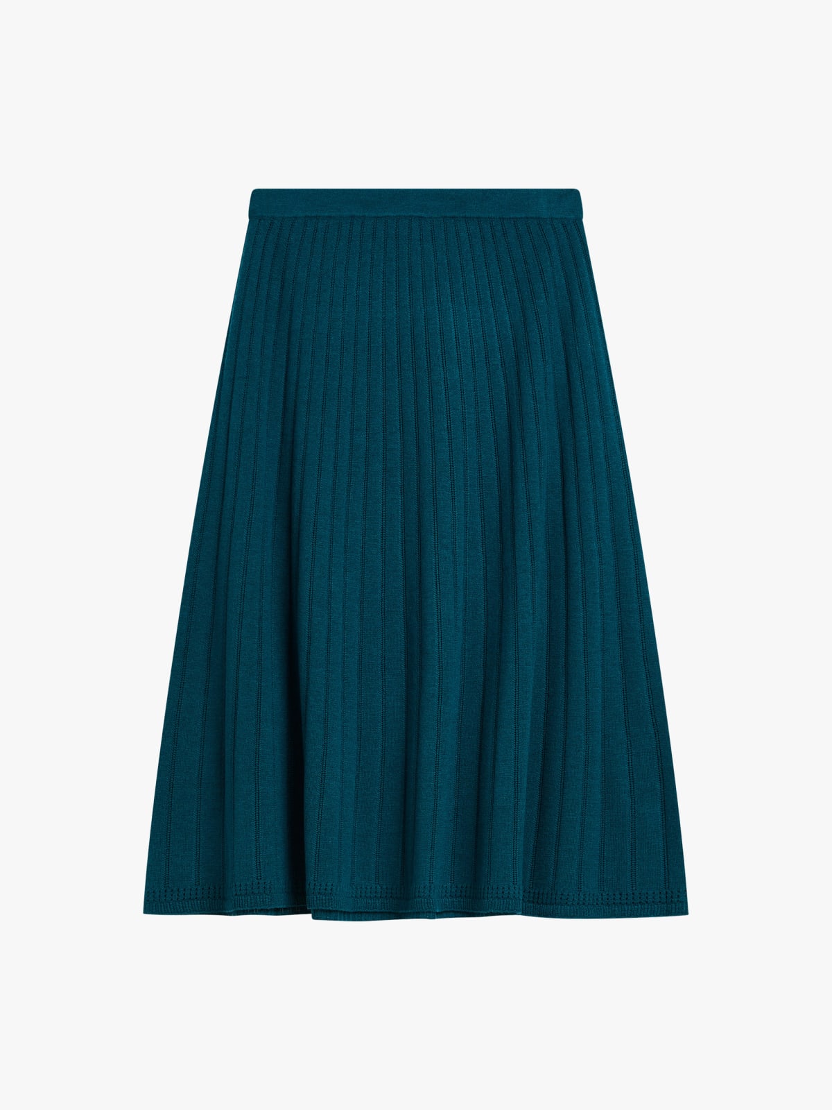 jupe midi pliss&eacute;e en laine
