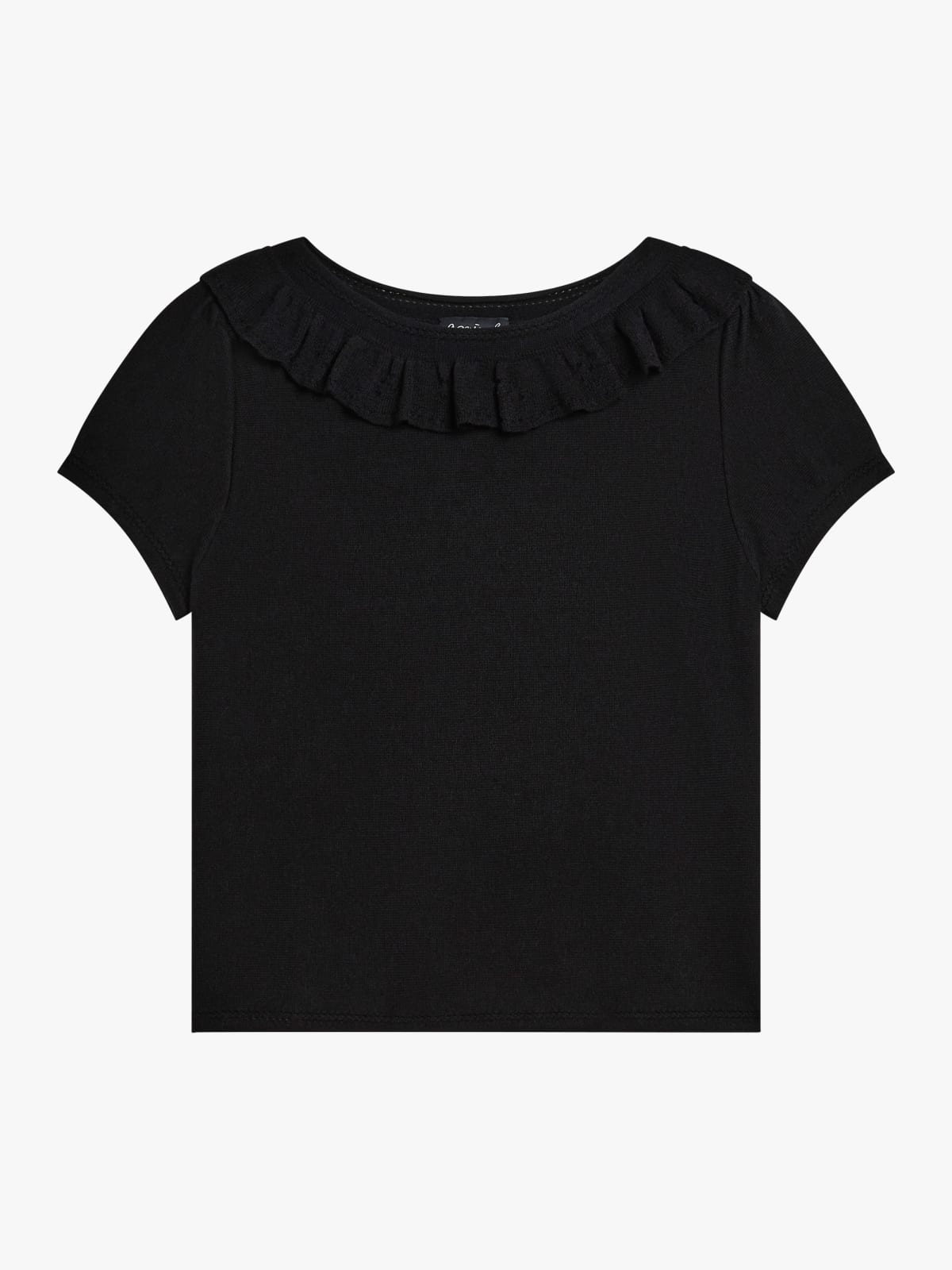 pointelle wool jumper