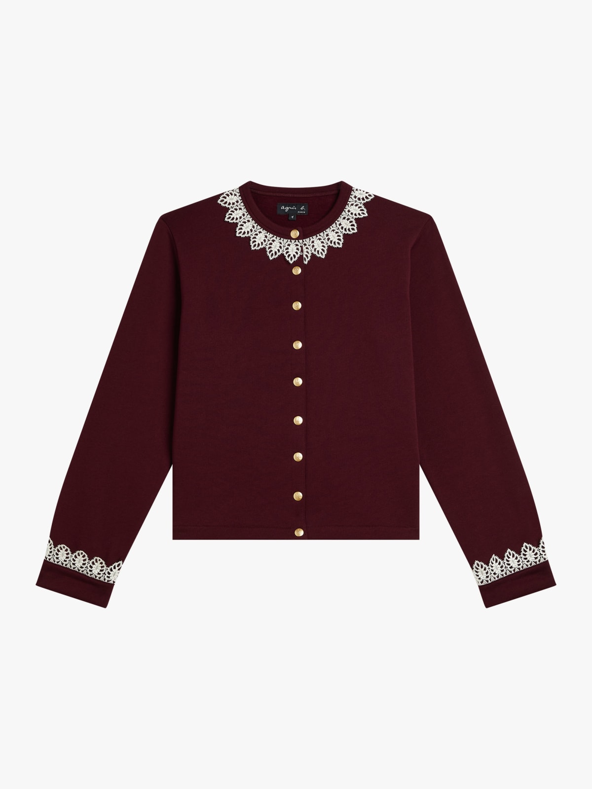 cardigan pression Dentelle