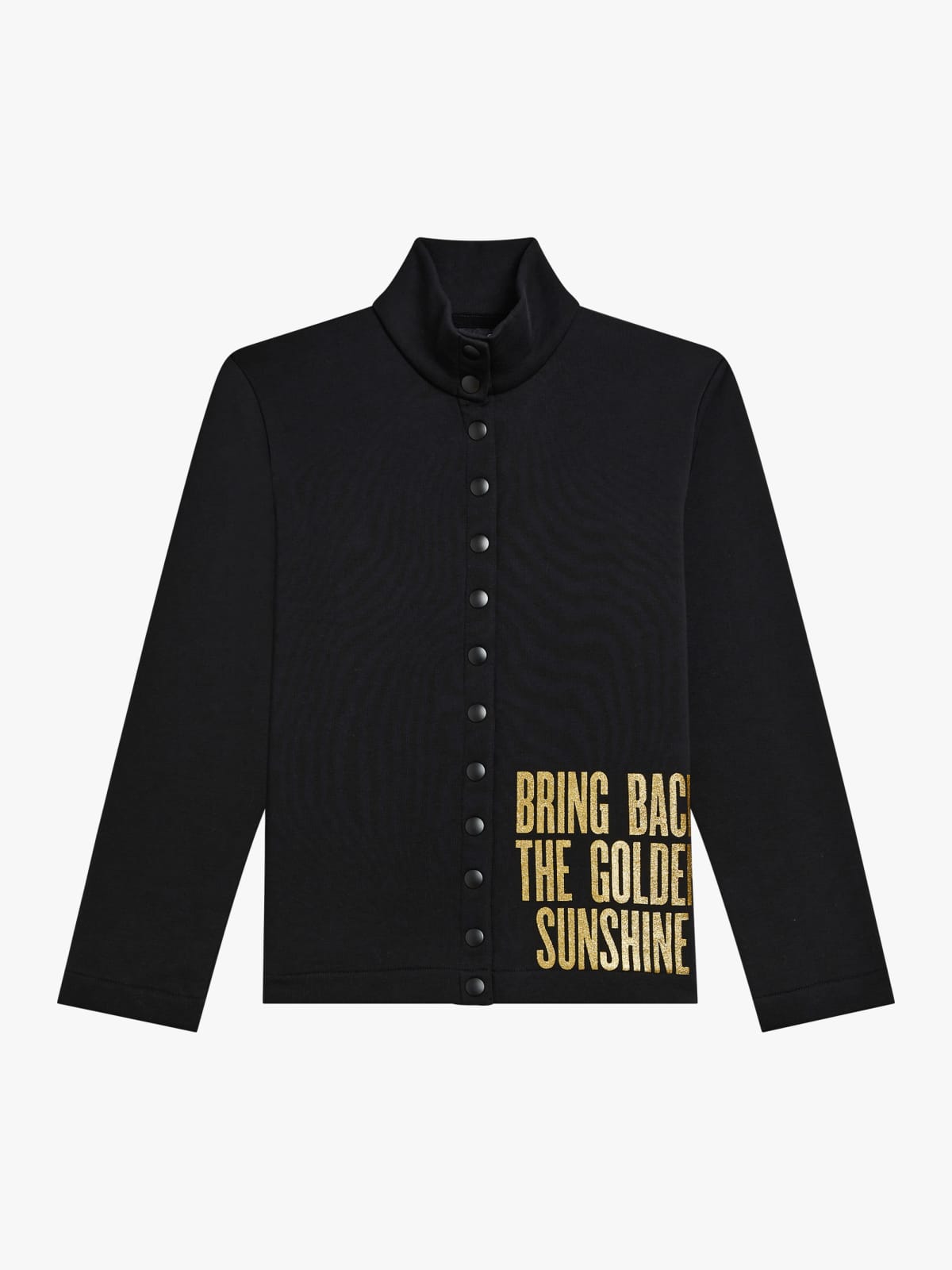 Yvan screen-printed cotton fleece cardigan