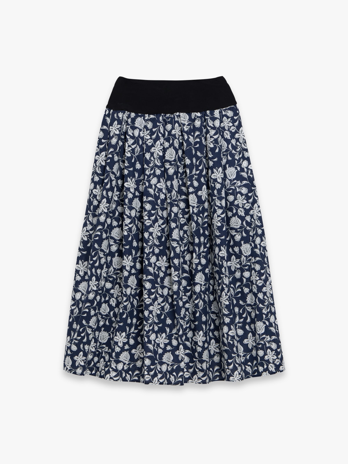 long skirt with floral print