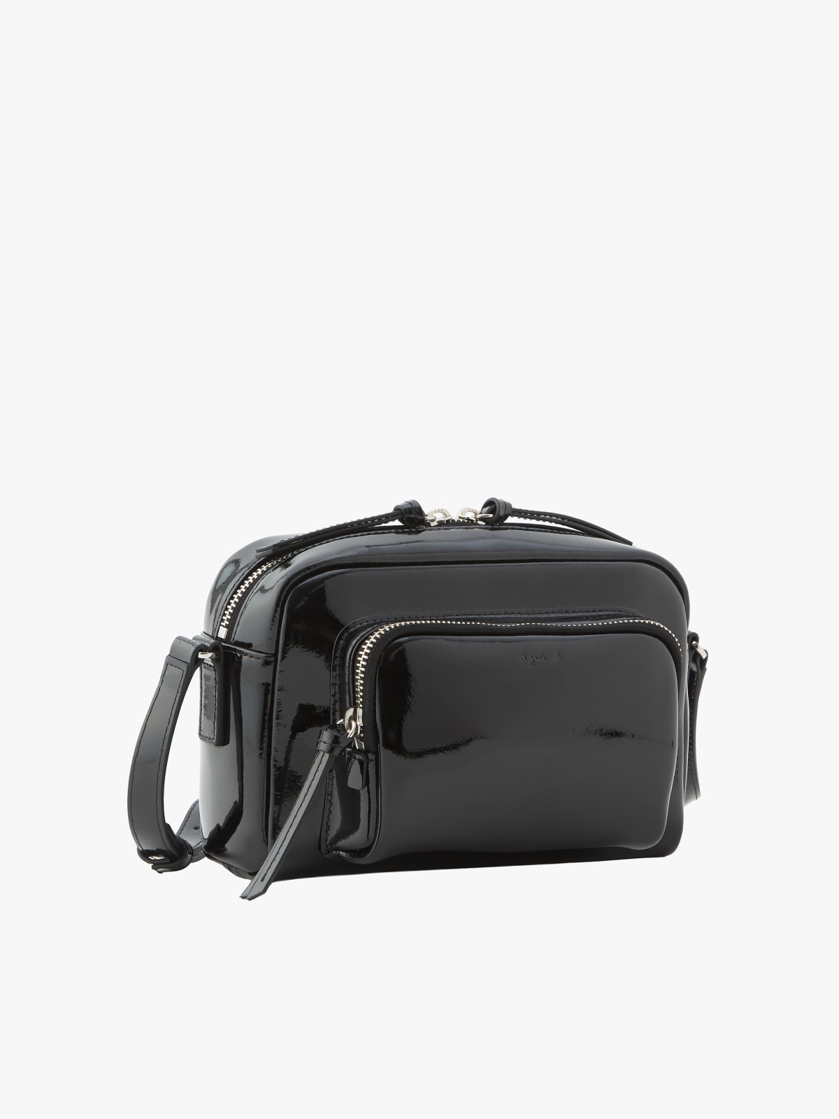 patent leather camera bag image number 2