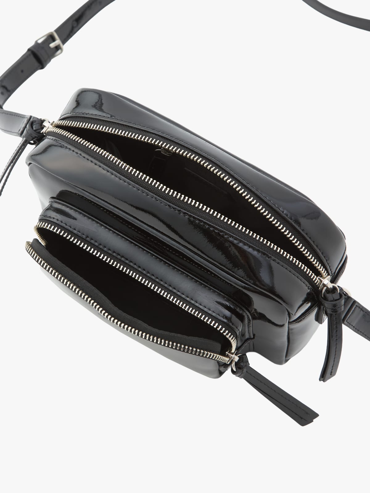 patent leather camera bag image number 3