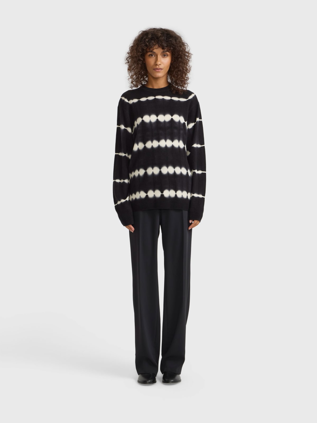 printed cashmere sweater