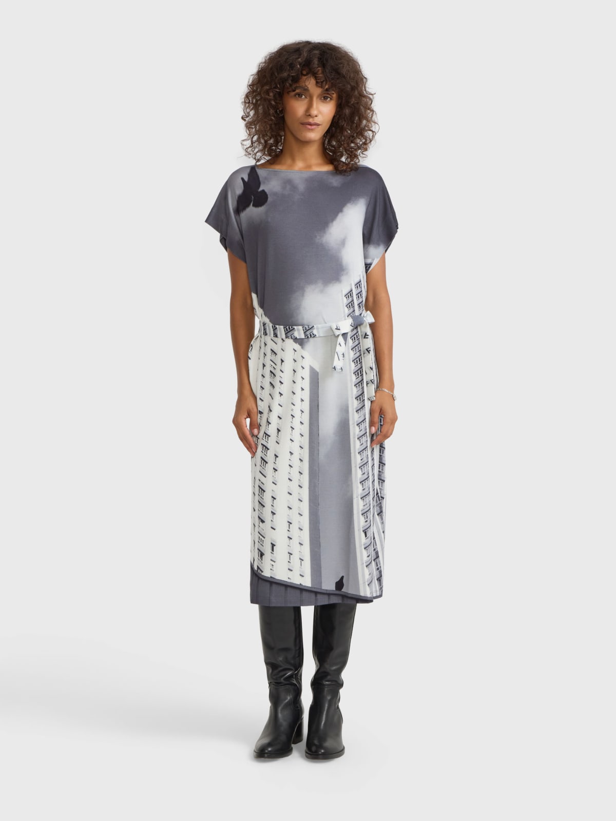 robe midi droite