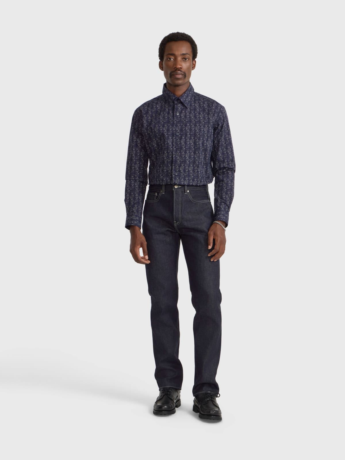 regular-fit selvedge denim jeans
