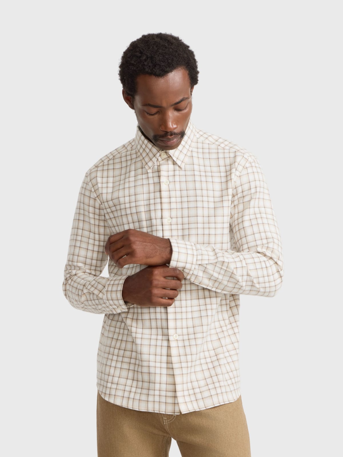 checked cotton shirt