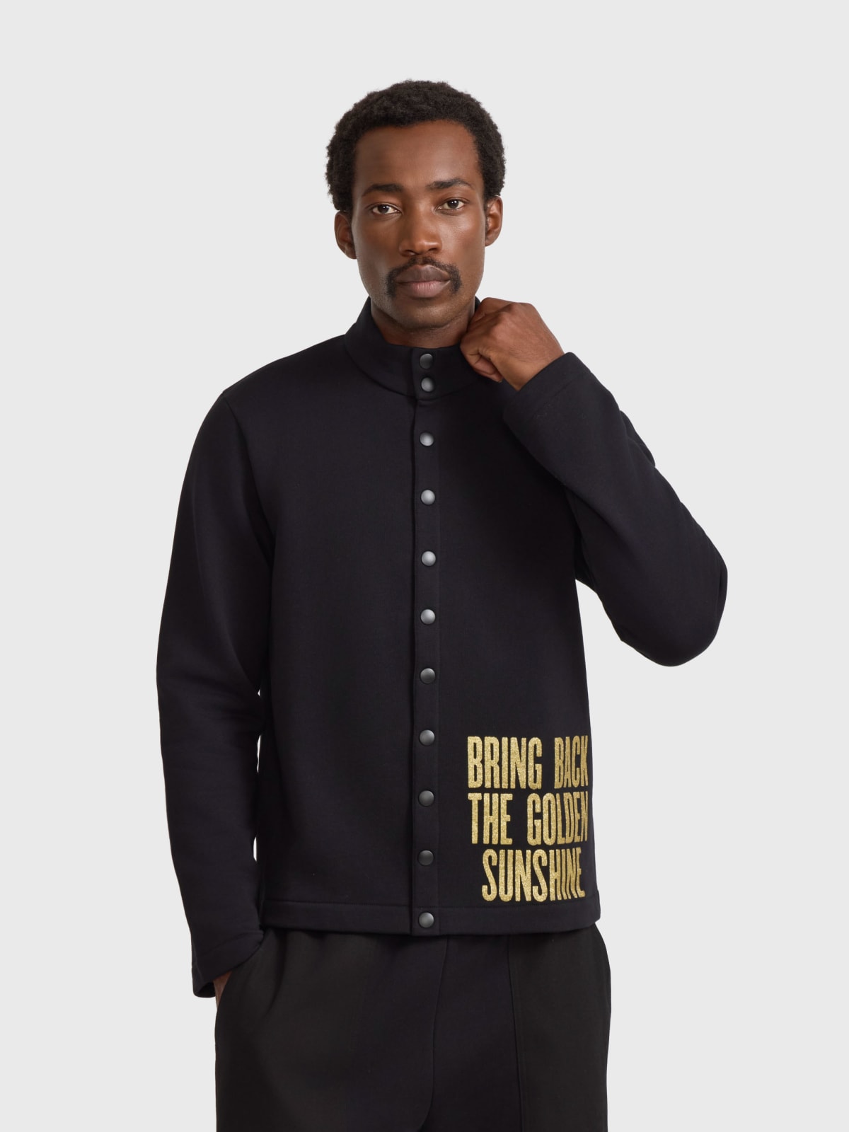 cardigan pression Yvan s&eacute;rigraphi&eacute;