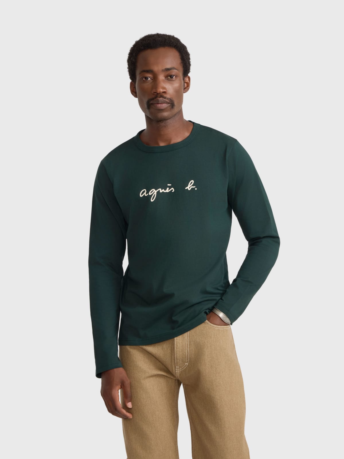 screen-printed cotton t-shirt