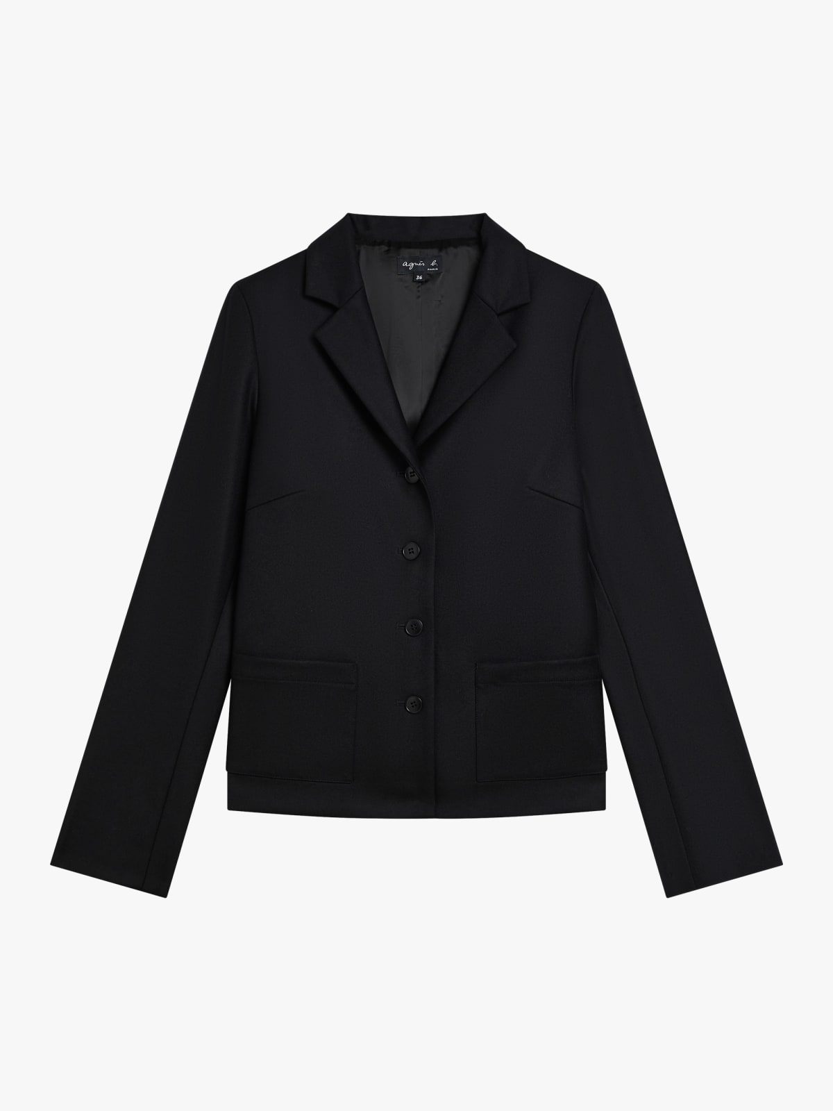 straight-cut blazer