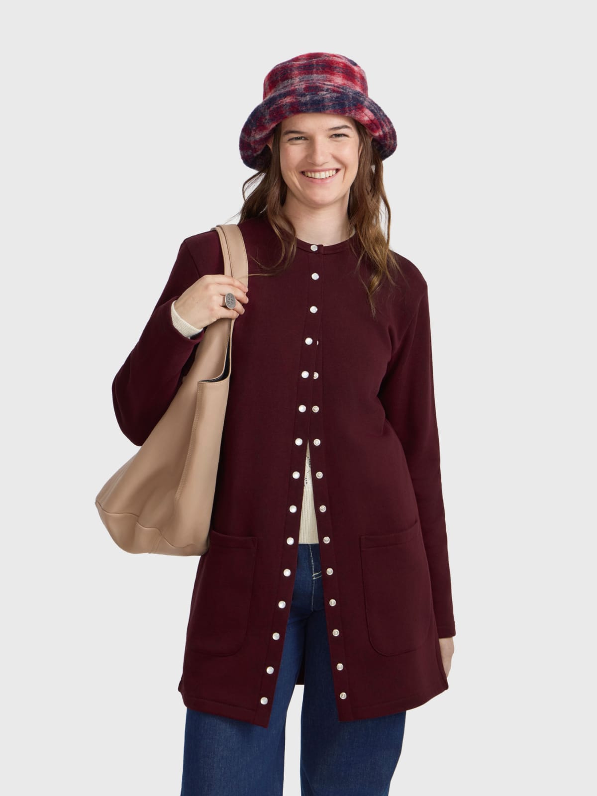 long Tanger snap-cardigan