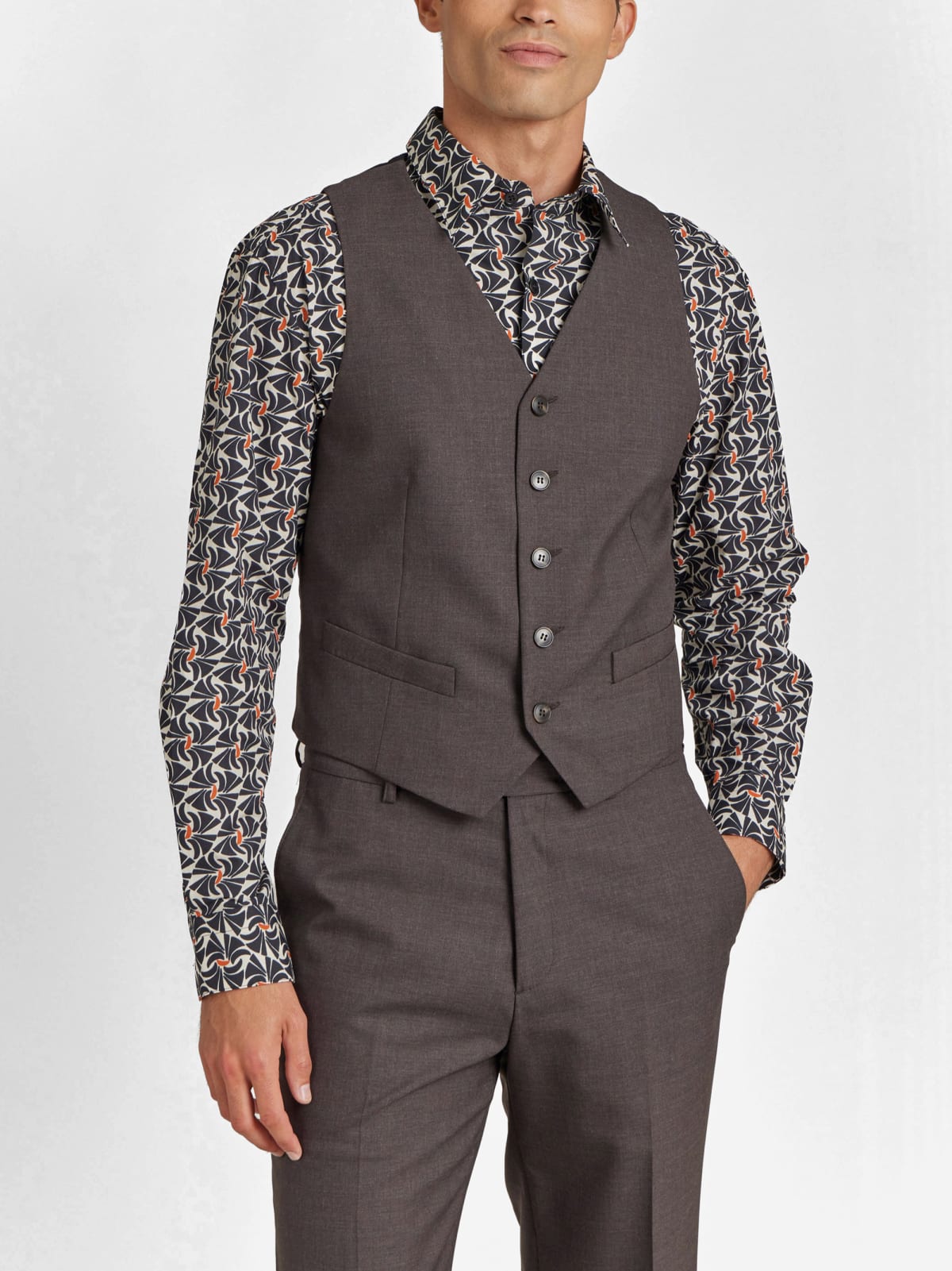 chocolat tweed wool cardigan