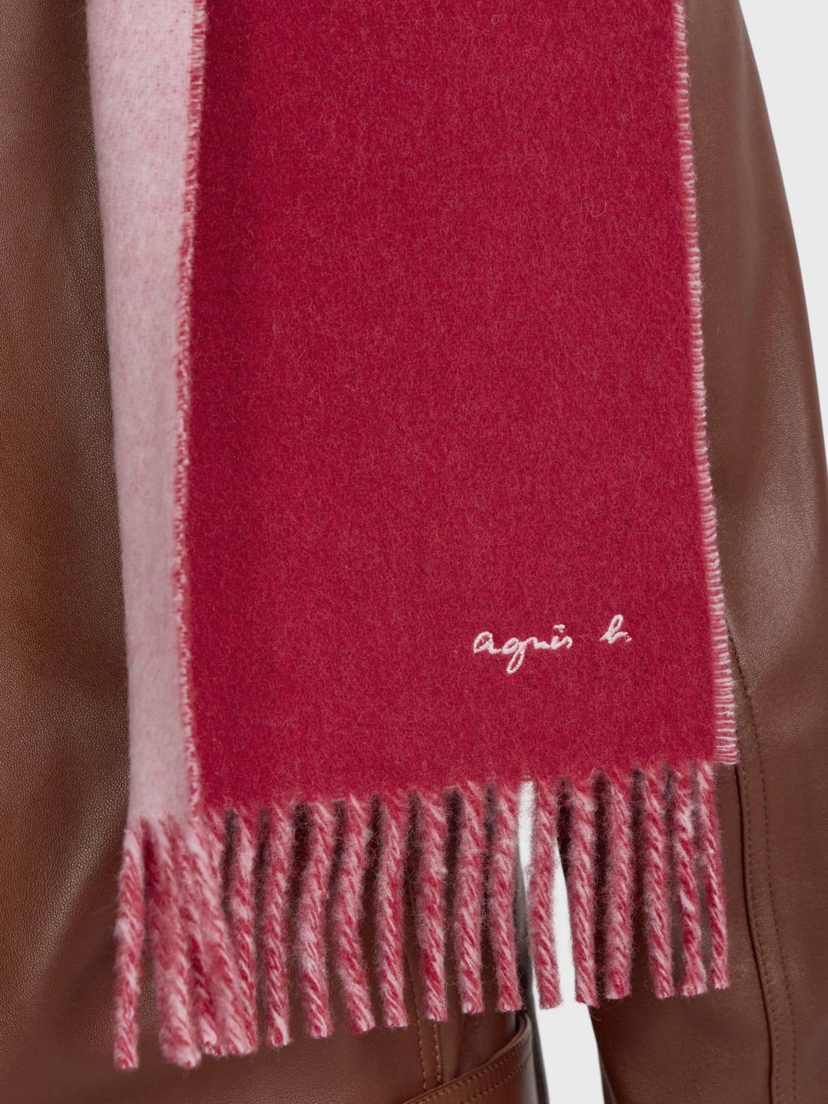 Bilal two-tone wool scarf image number 3
