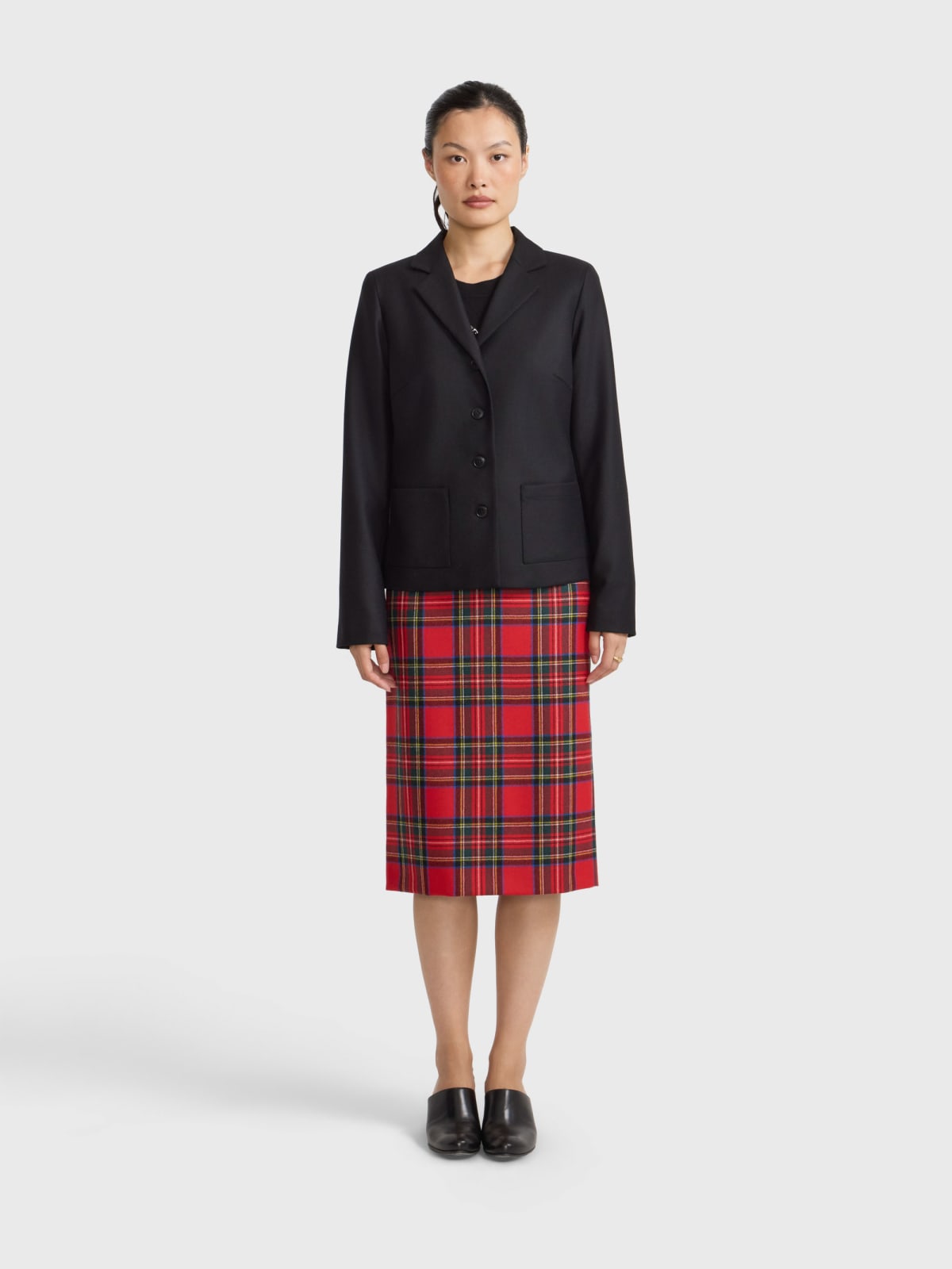 straight-cut blazer