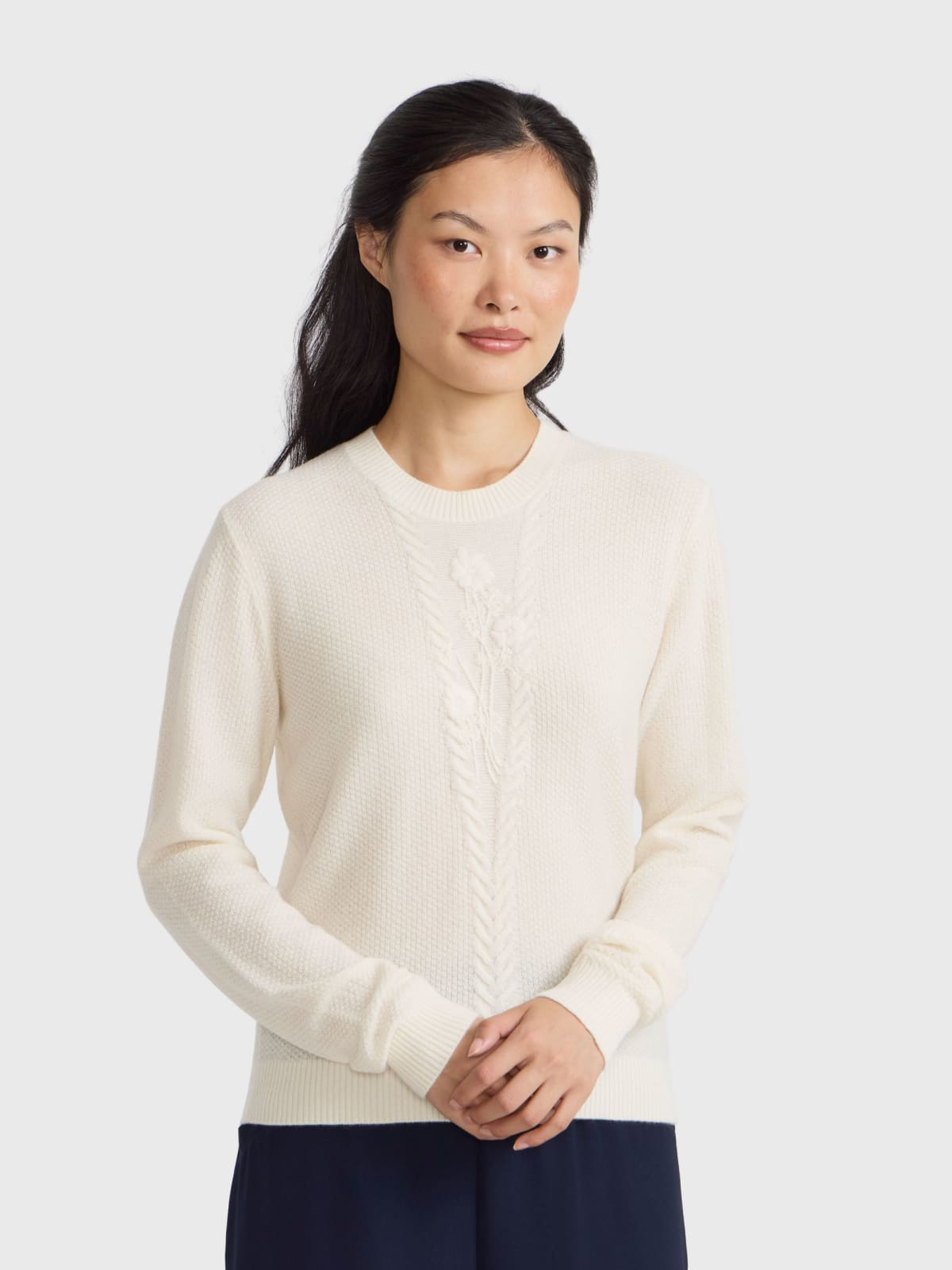 embroidered wool jumper