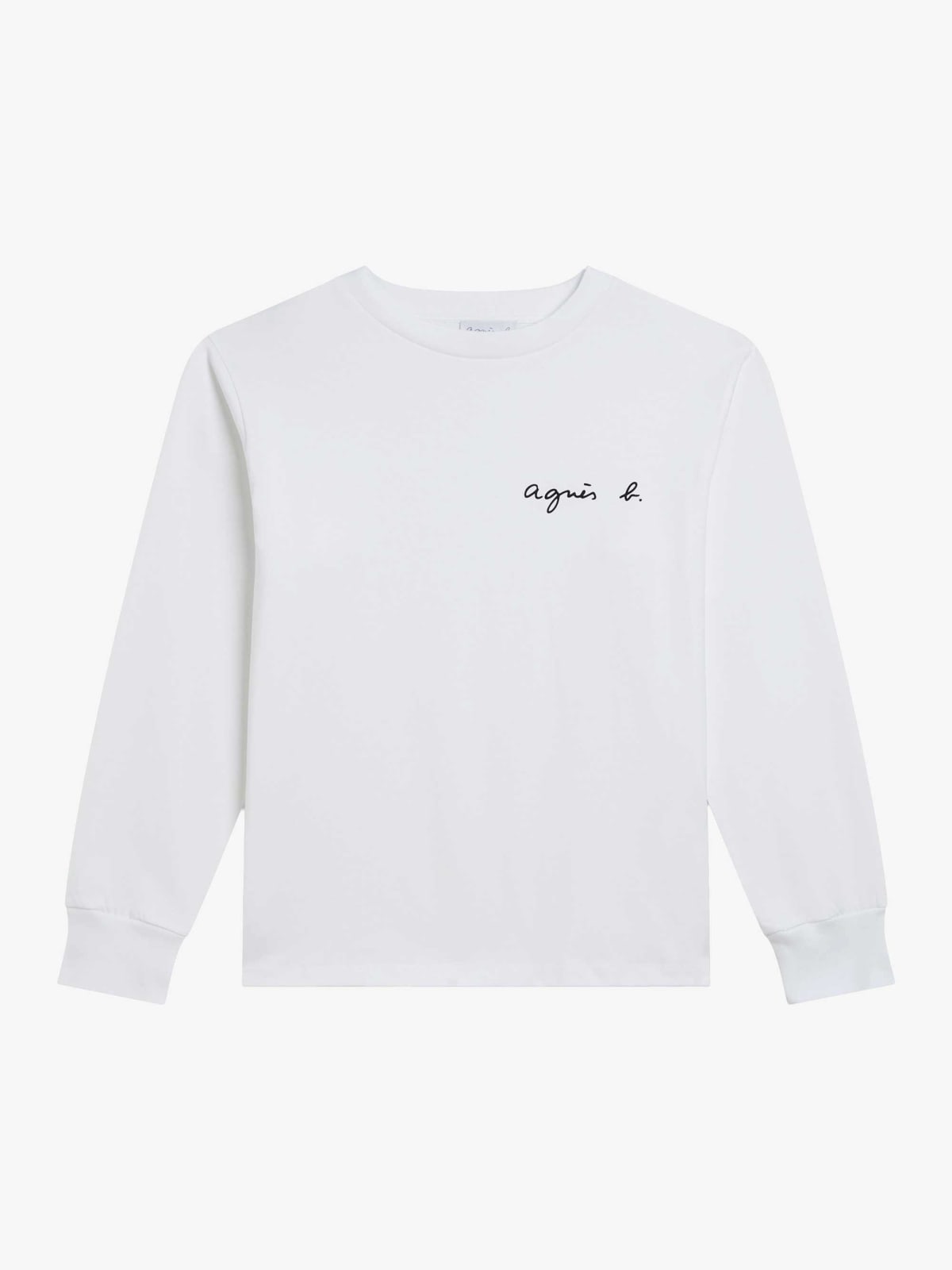 white agn&egrave;s b. cotton sweatshirt