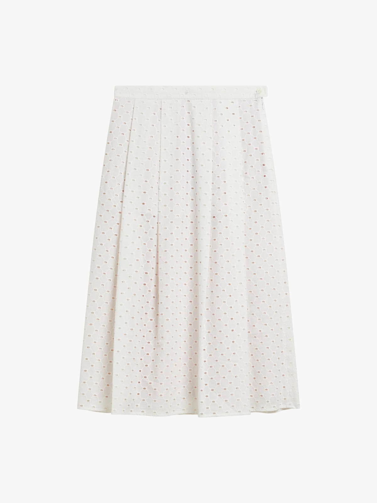 white cotton lace skirt