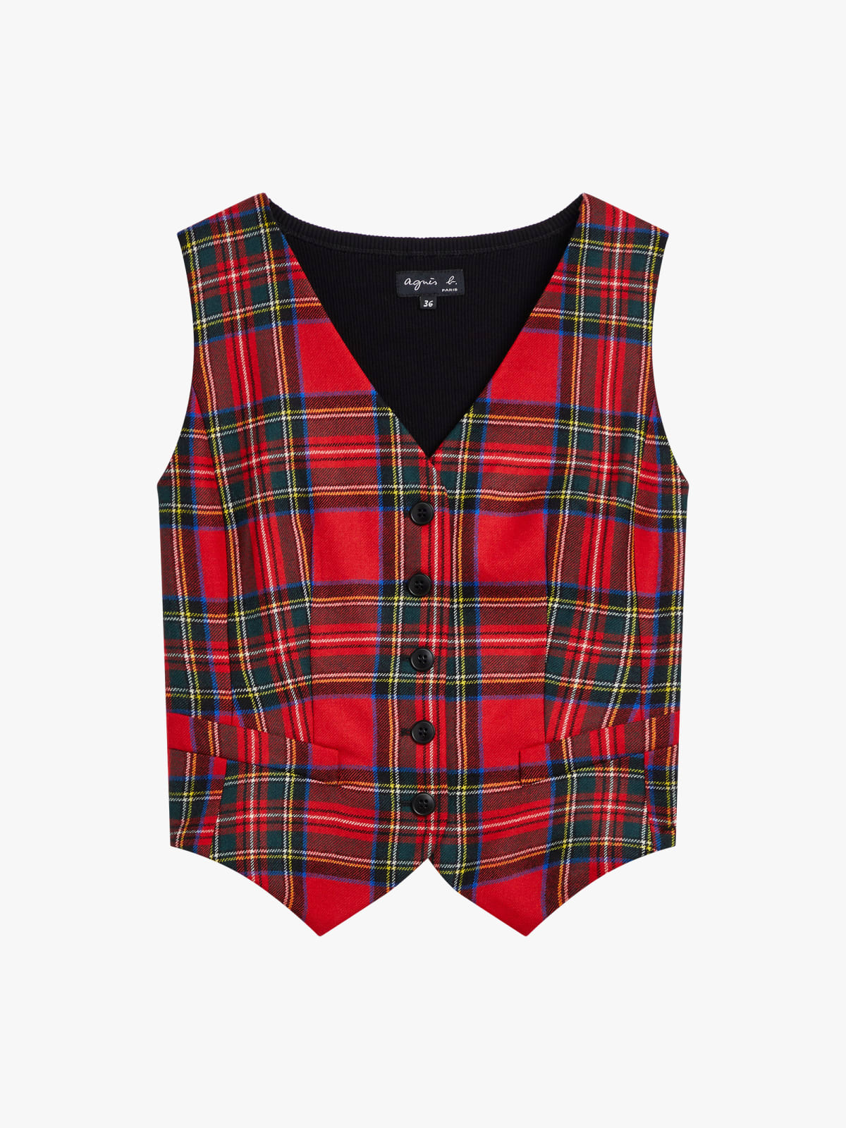 gilet en tartan
