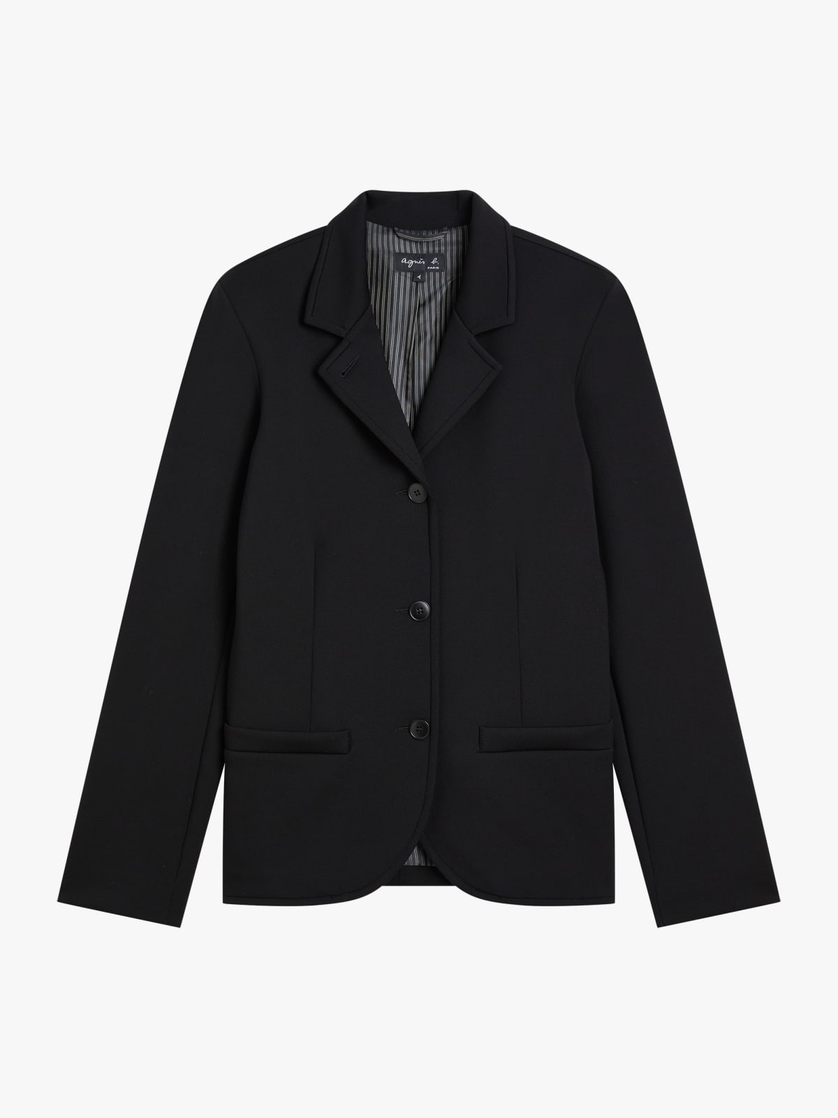 double-breasted high-collar jacket