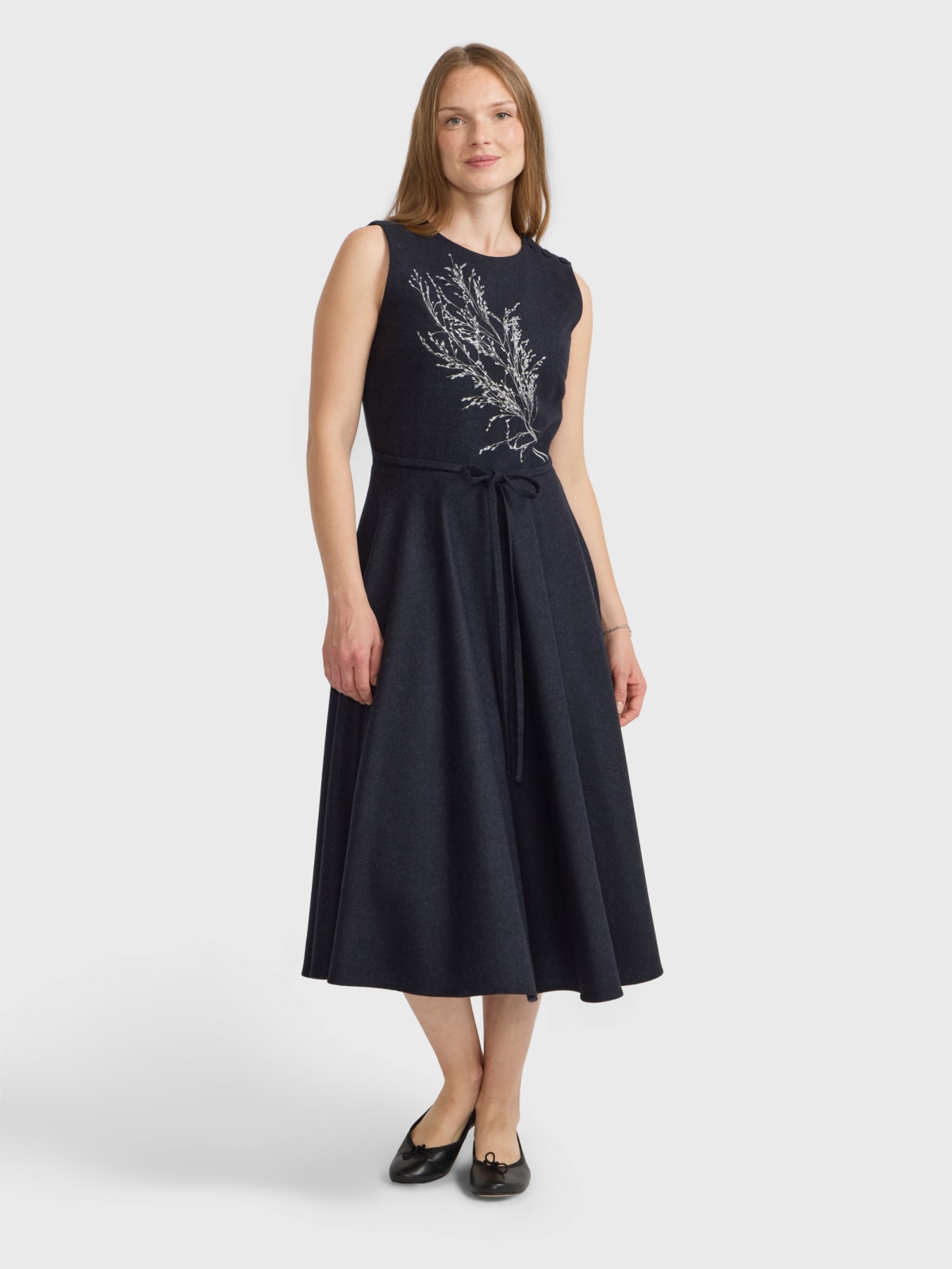 long wool dress