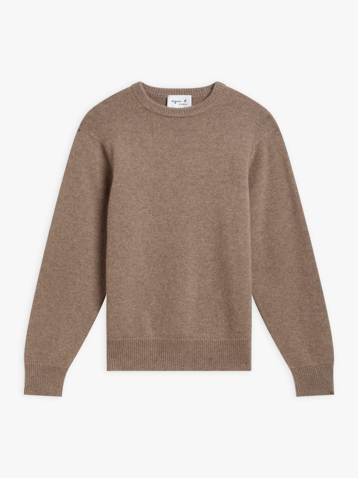 brown cashmere AB sweater