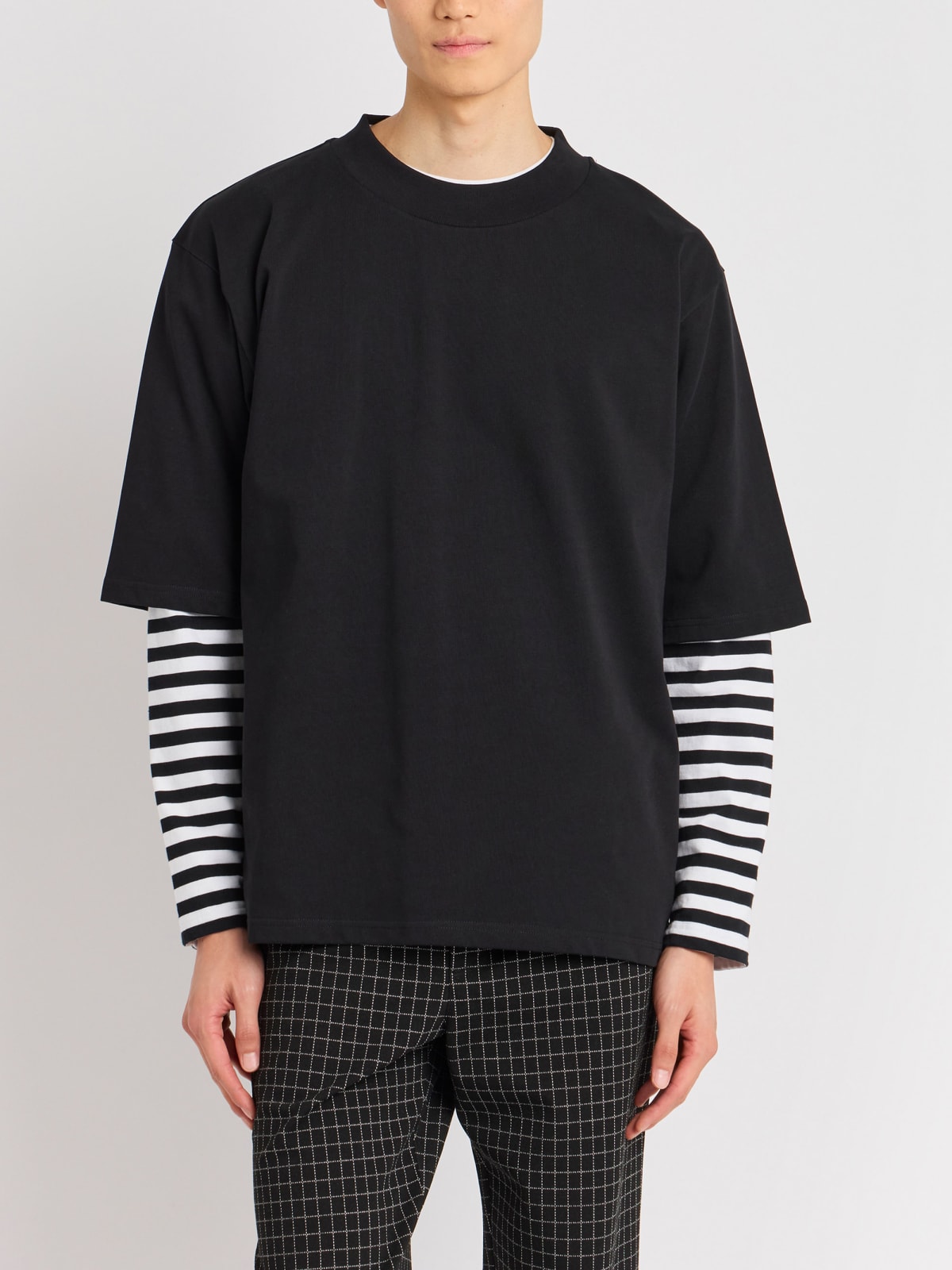 black cotton Horace t-shirt
