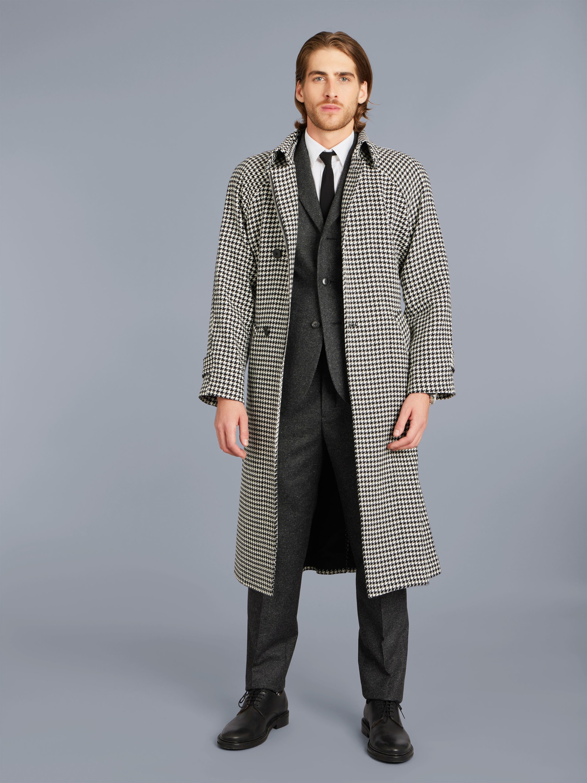 grey tweed Domino jacket | Agnès b.