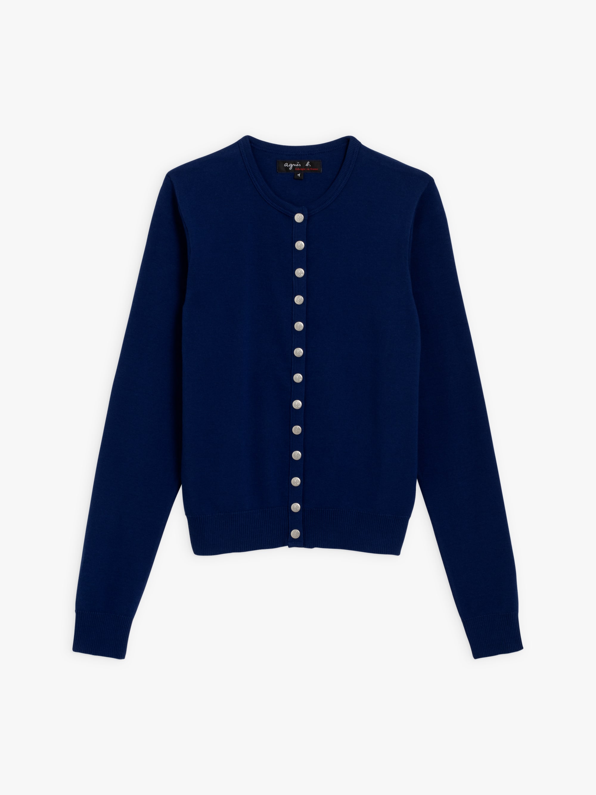 dark blue cotton Swing snap cardigan | Agnès b. dark blue cotton Swing snap cardigan | Agnès b.