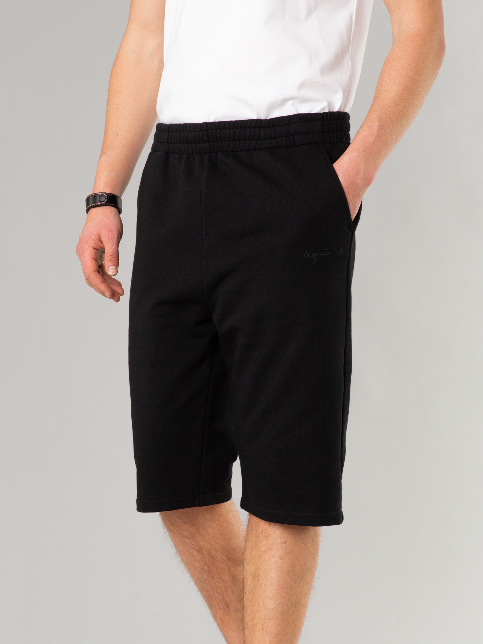 ハーフ・ショートパンツ Cotton Carpenter Bermuda Pants Black black organic cotton Ponant bermuda shorts