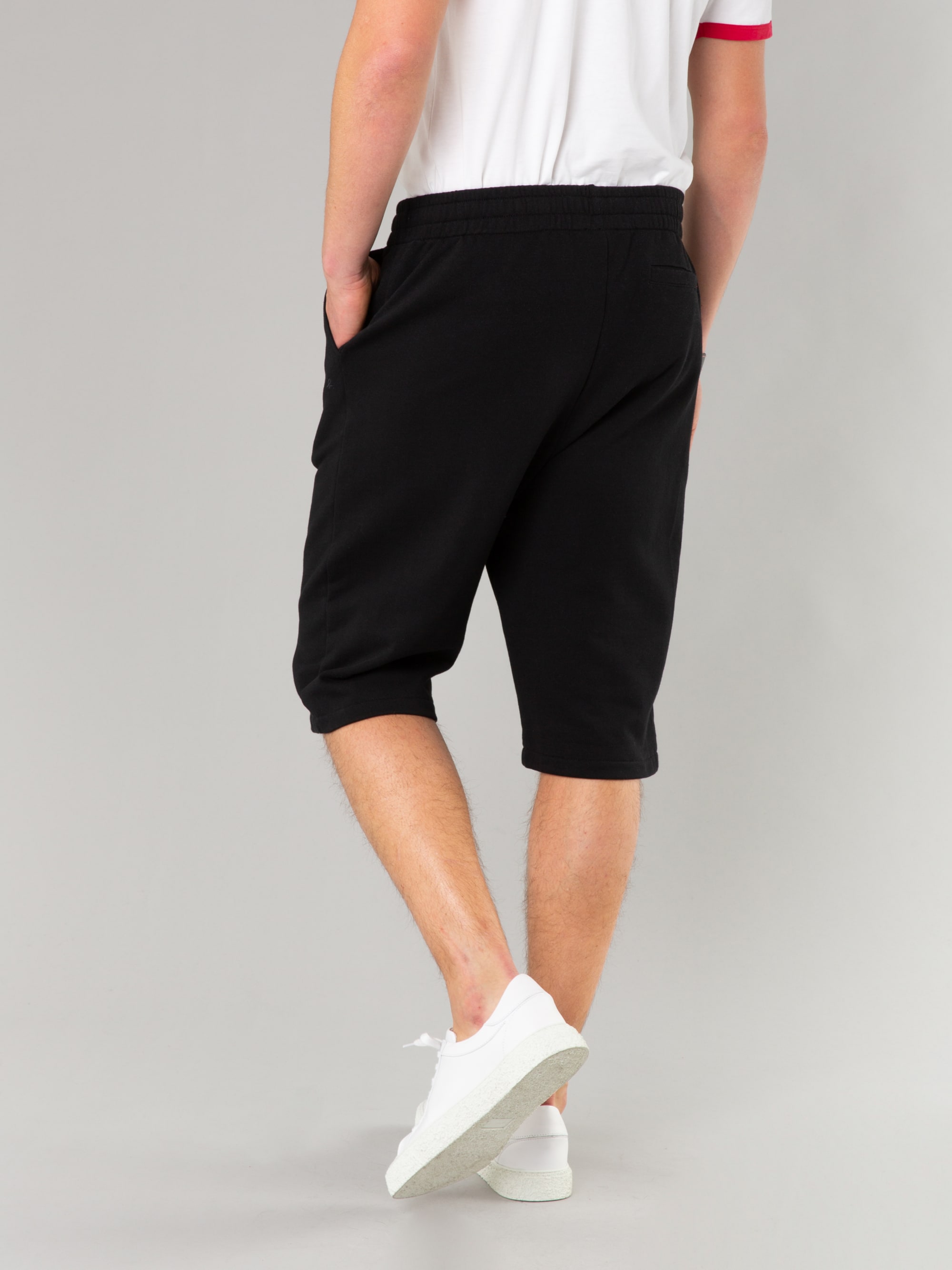ハーフ・ショートパンツ Cotton Carpenter Bermuda Pants Black black organic cotton Ponant bermuda shorts