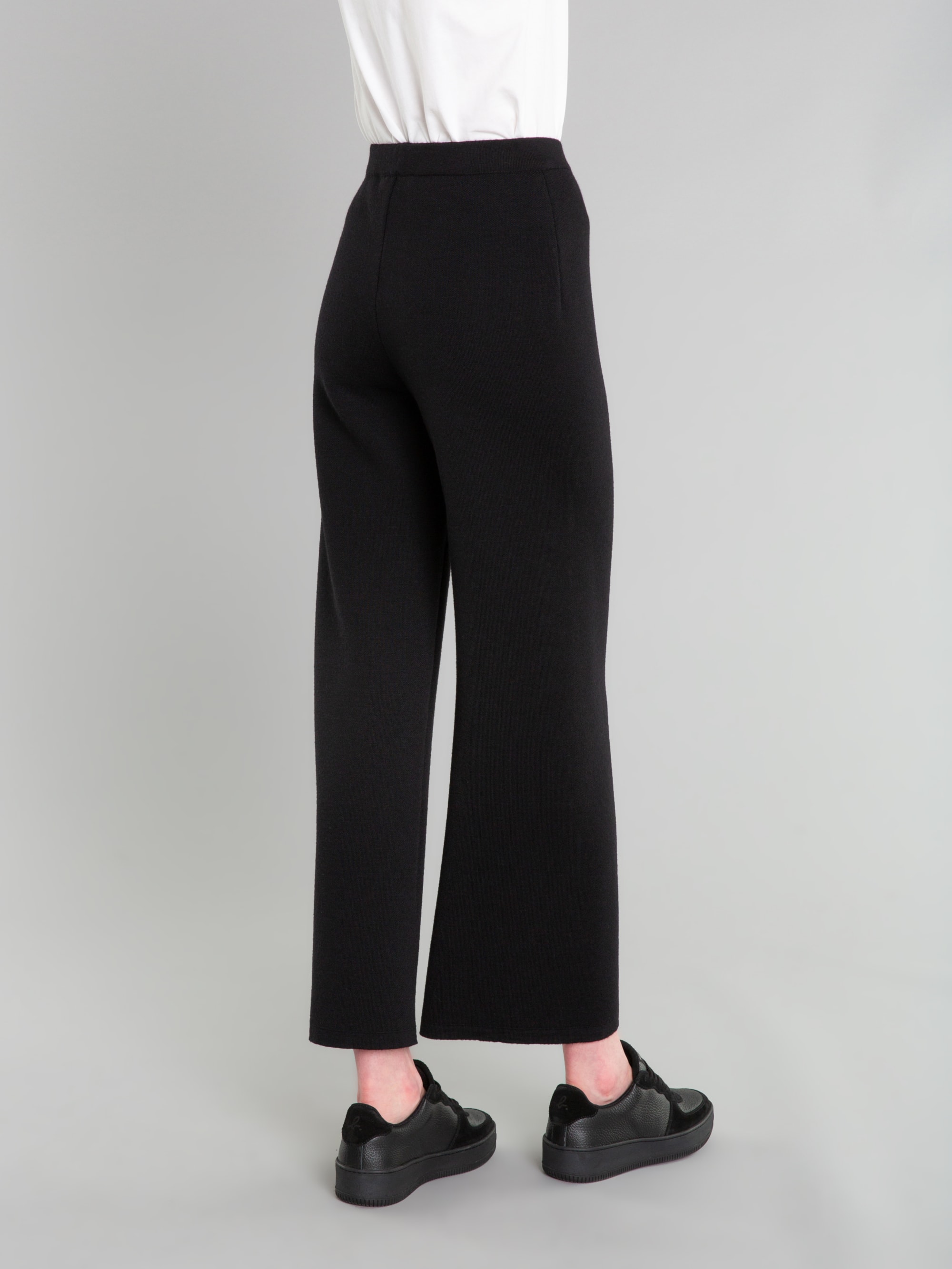 black merino wool pants