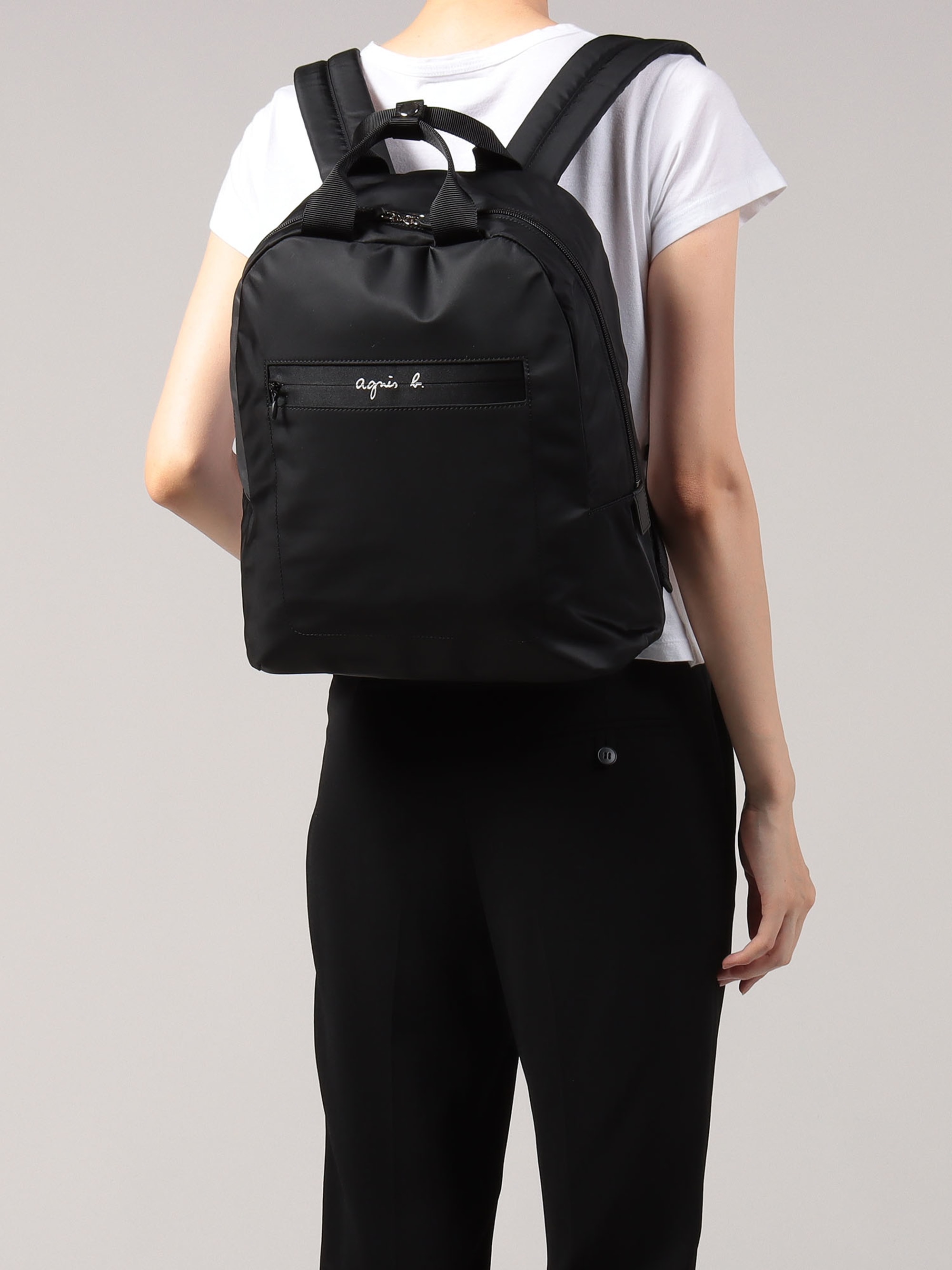 black nylon backpack black nylon backpack