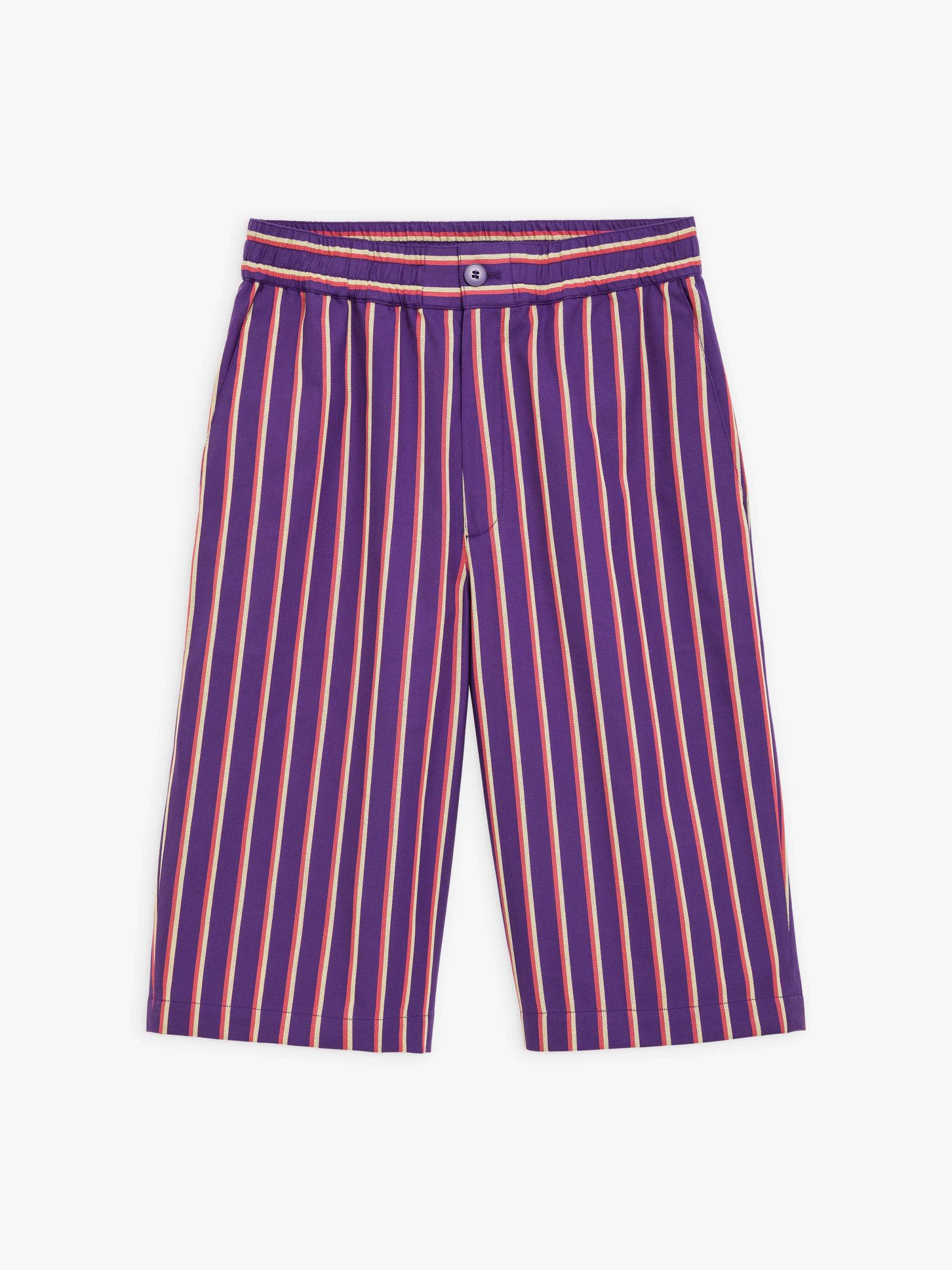 ★CERRIC★STRIPE FOLDOVER SHORTS★1894★Purple★韓国★大人気 purple striped bermuda shorts