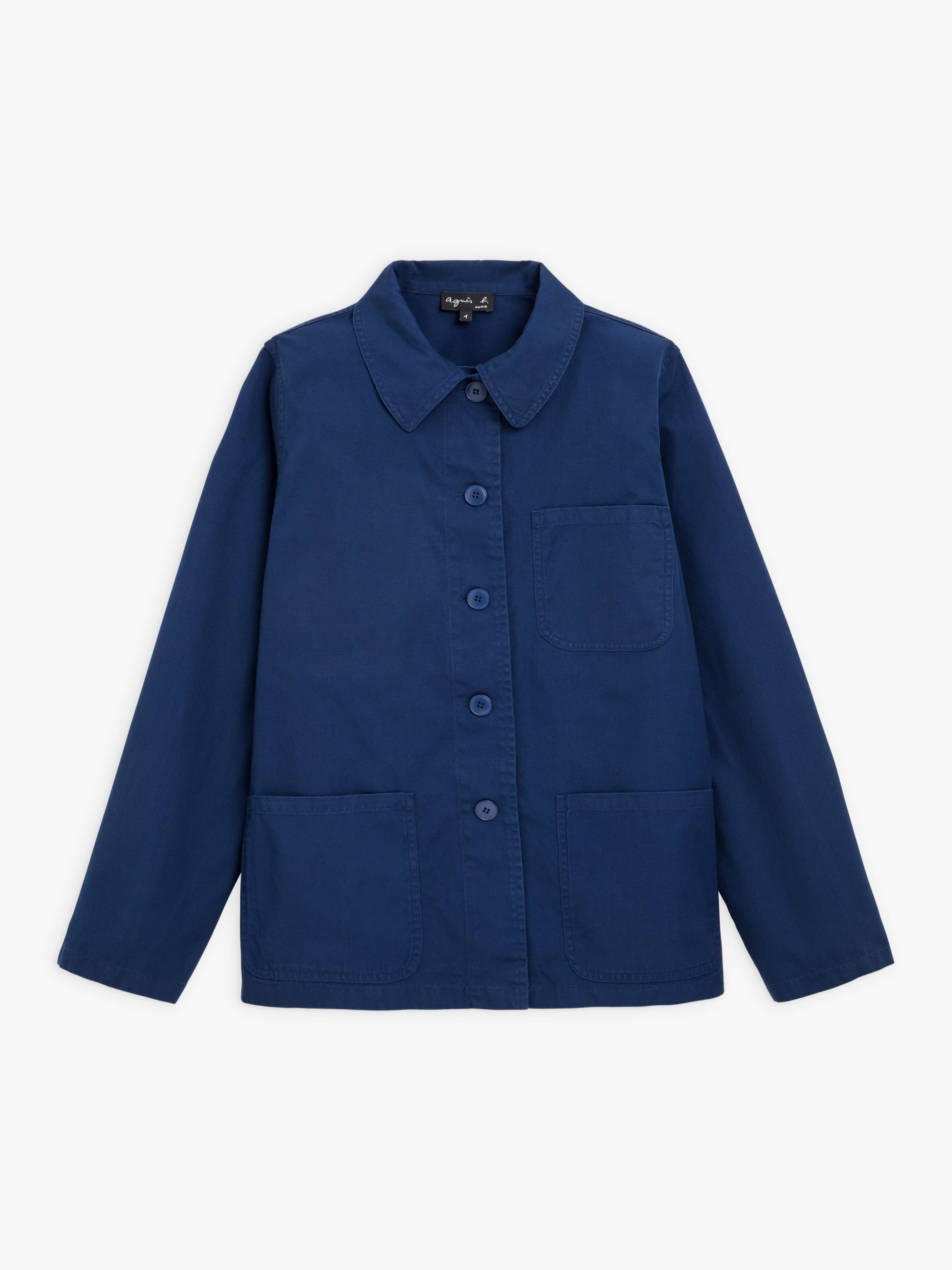 dark blue washed cotton Sanshui jacket dark blue washed cotton Sanshui jacket