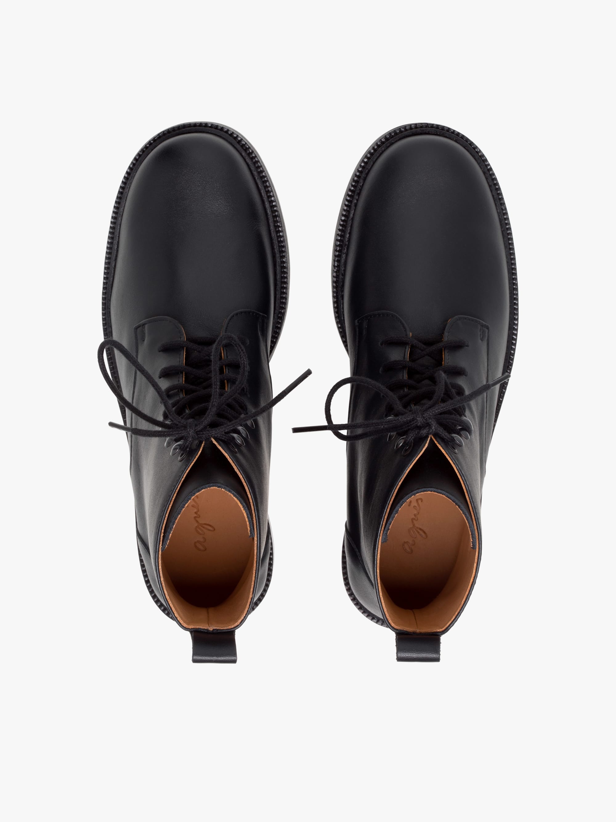 black leather Zoe ankle boots | Agnès b. black leather Zoe ankle boots | Agnès b.