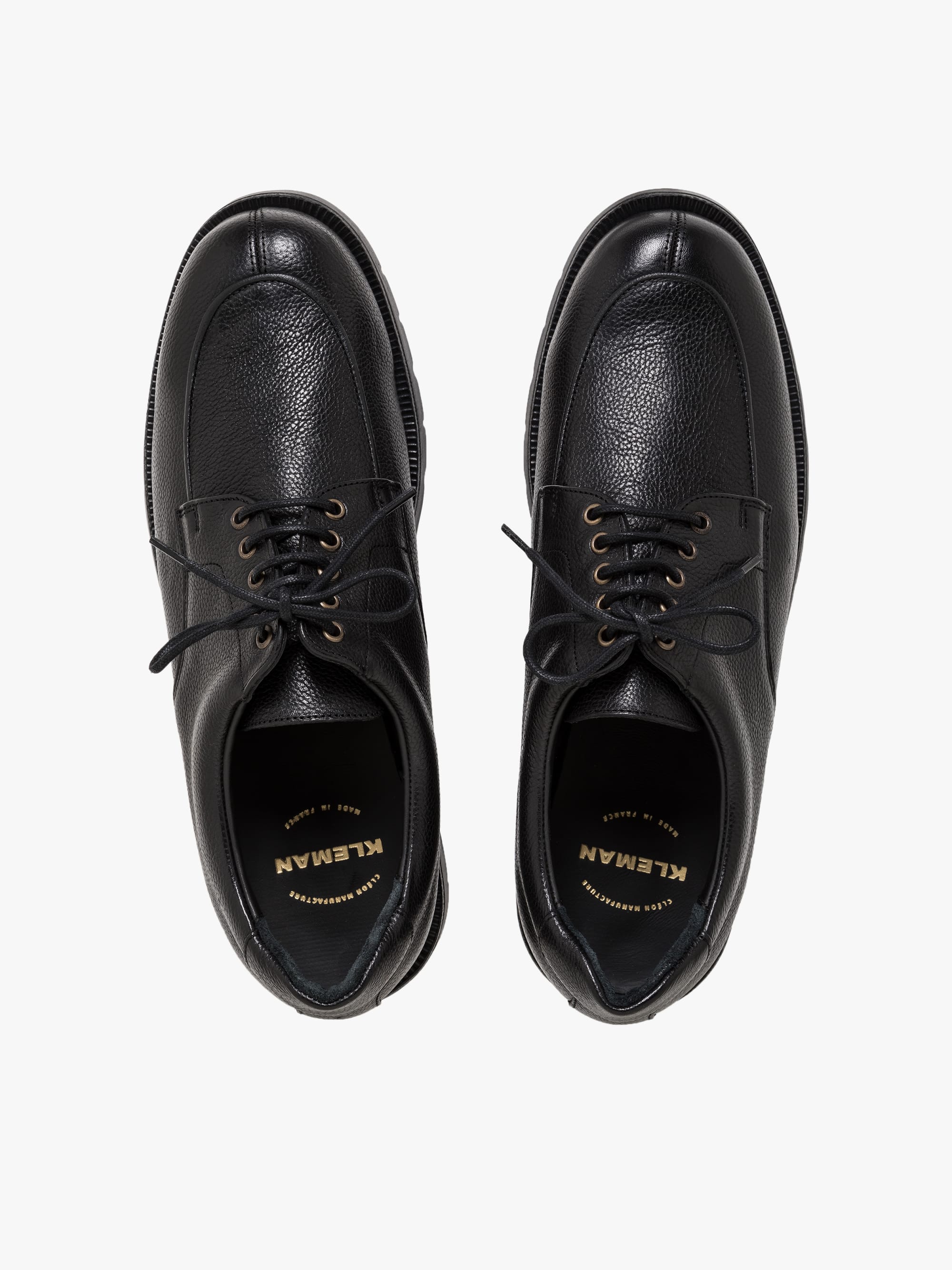 black KLEMAN OFFICIER derby shoes black KLEMAN OFFICIER derby shoes