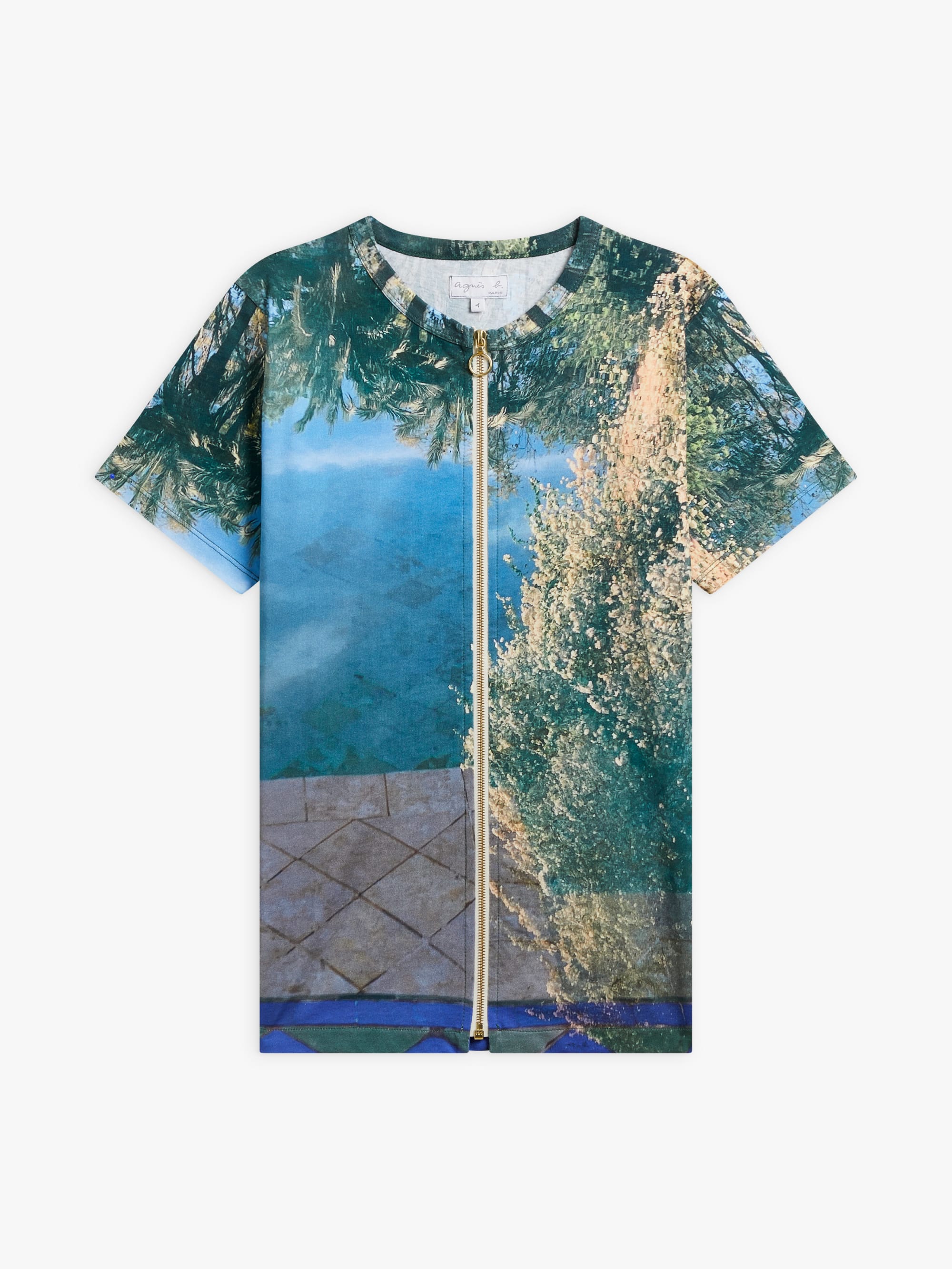cotton zip-up digital 