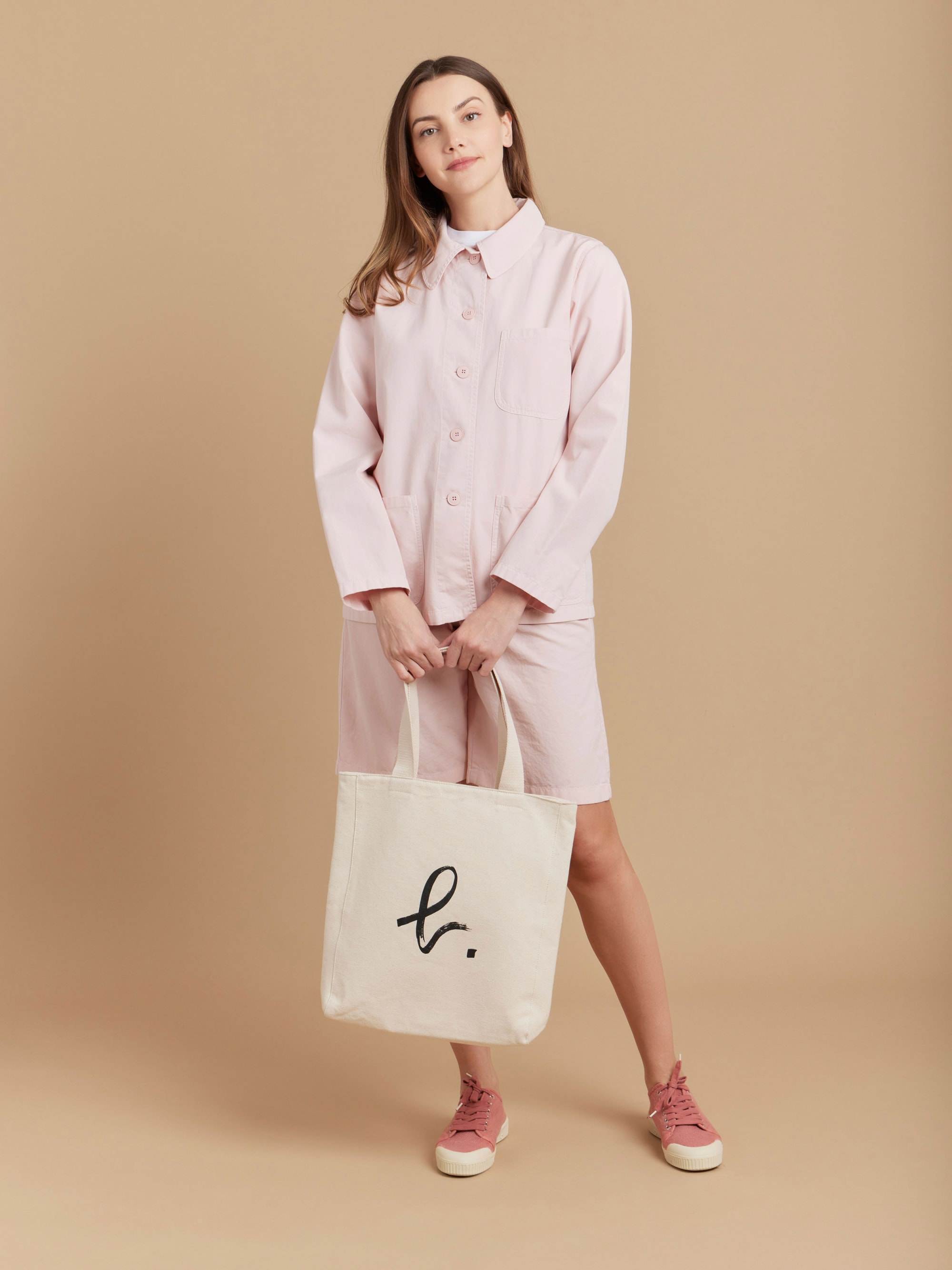 pink cotton canvas Sanshui jacket pink cotton canvas Sanshui jacket