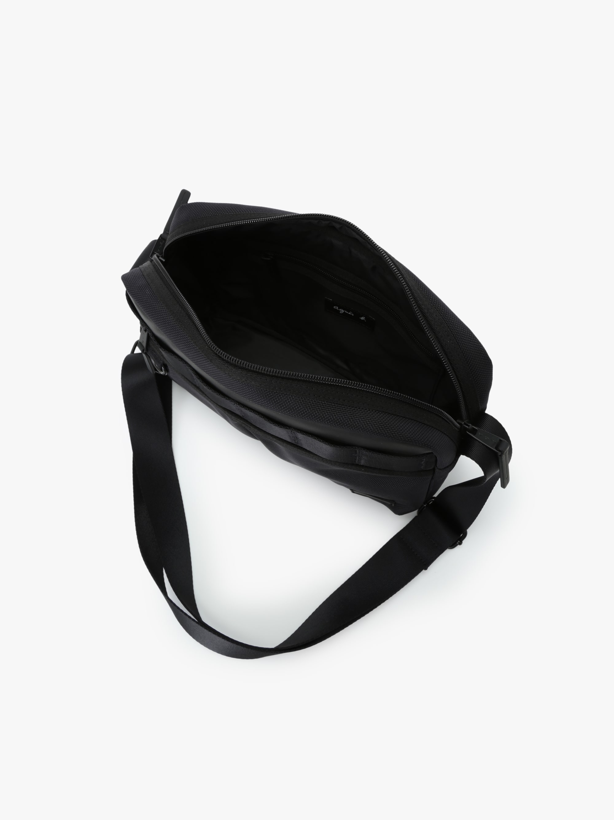 Sacoche à Pois Noir Et Blanc En Nylon - État Impeccable, Fermeture Magnétique