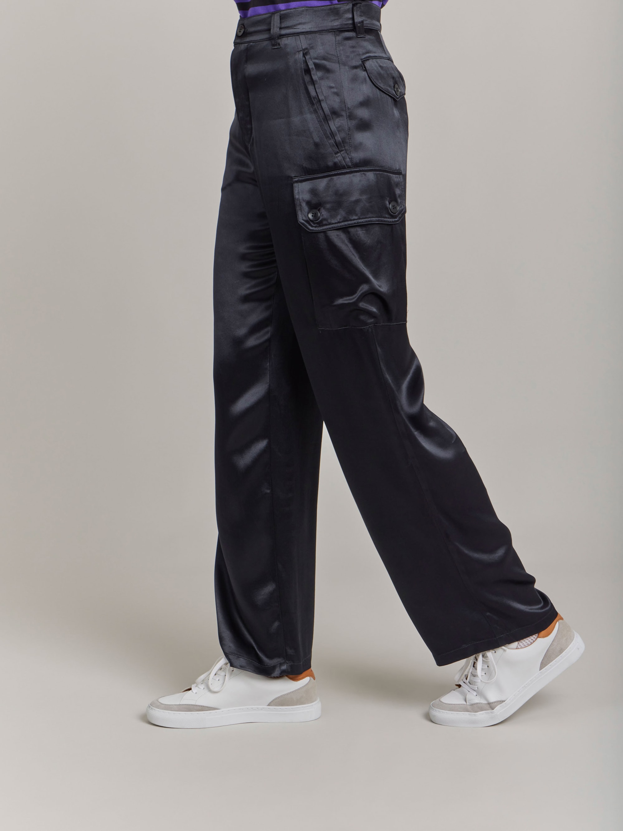 black satin cargo pants black satin cargo pants