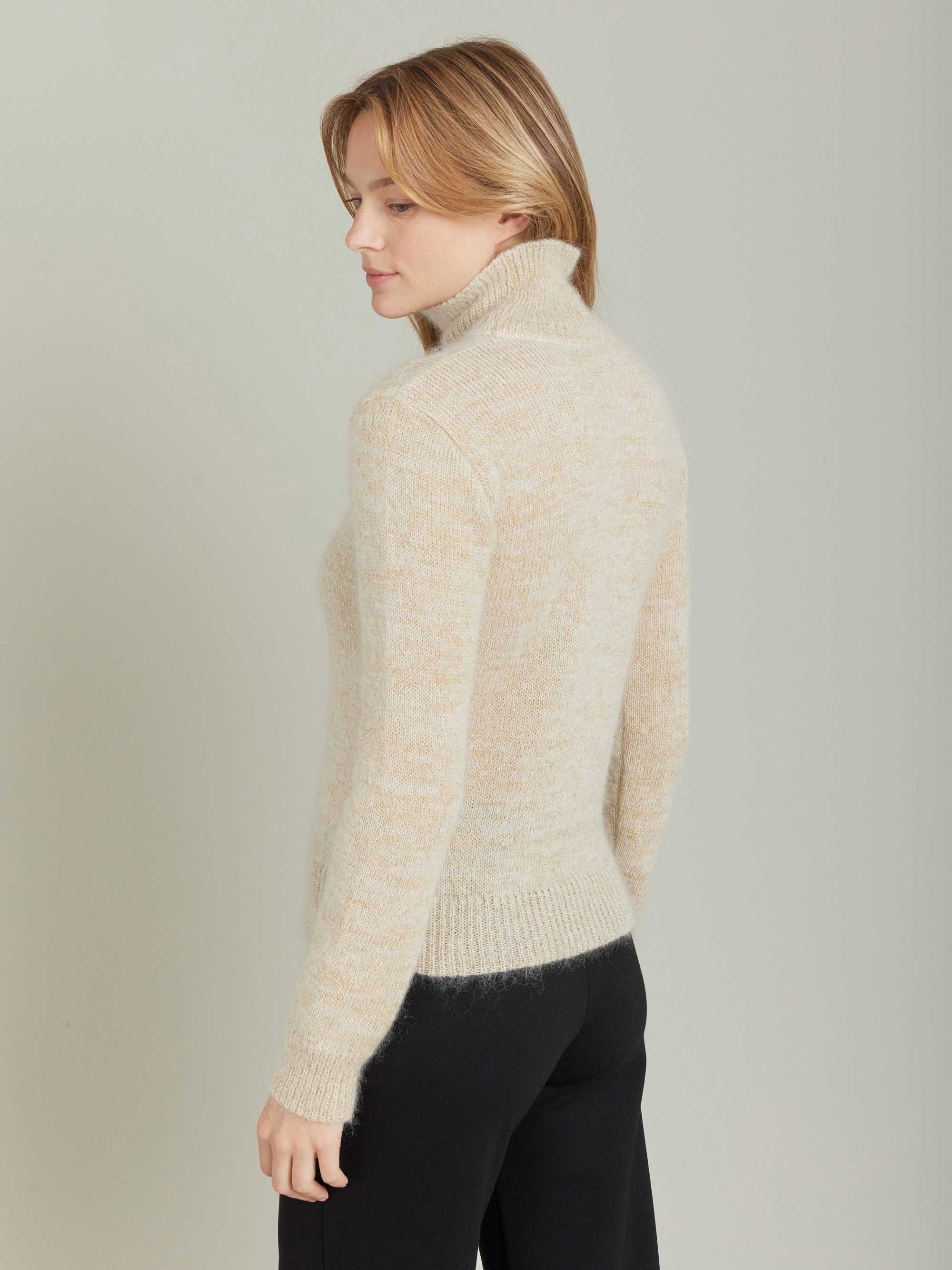beige mohair jersey sweater beige mohair jersey sweater