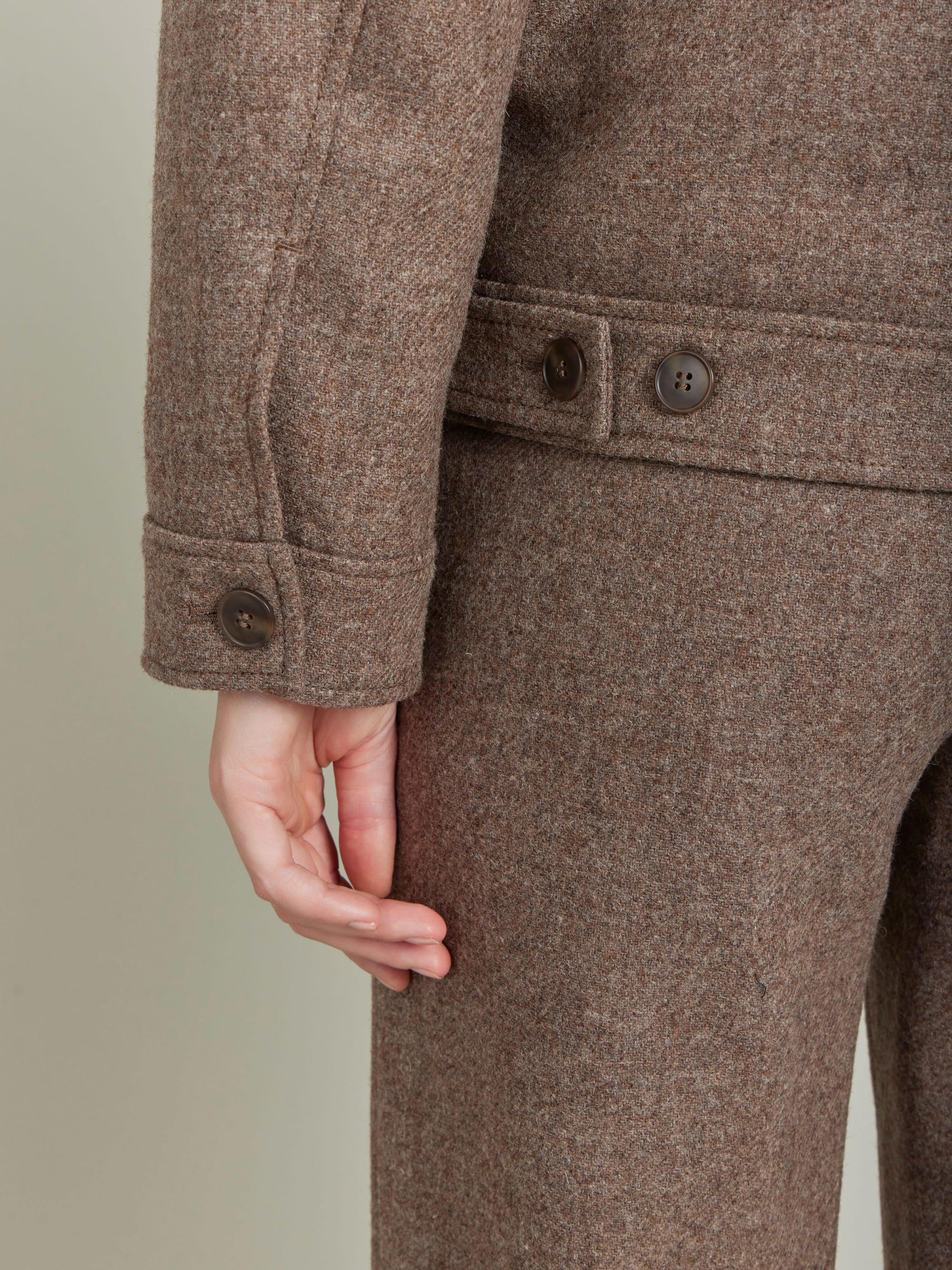 ジャケット・アウター Shetlend Wool Tweed D. Short Coat Jacket Shetlend Wool Tweed D. Short Coat Jacket