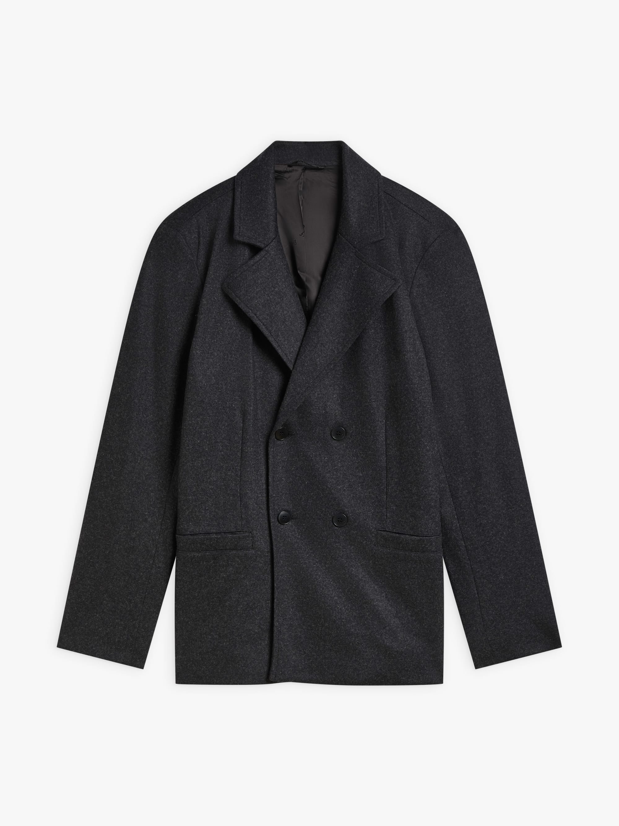black wool jersey Owen jacket