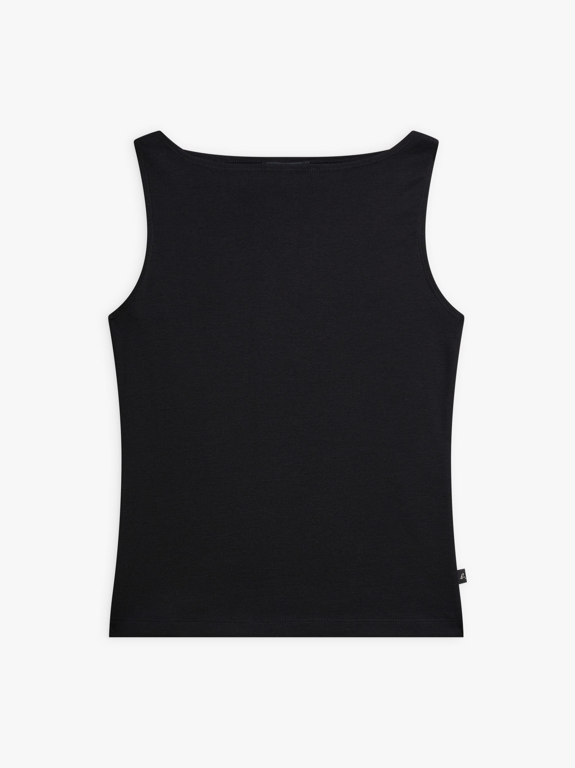 black organic cotton jersey Leopard sleeveless top black organic cotton jersey Leopard sleeveless top